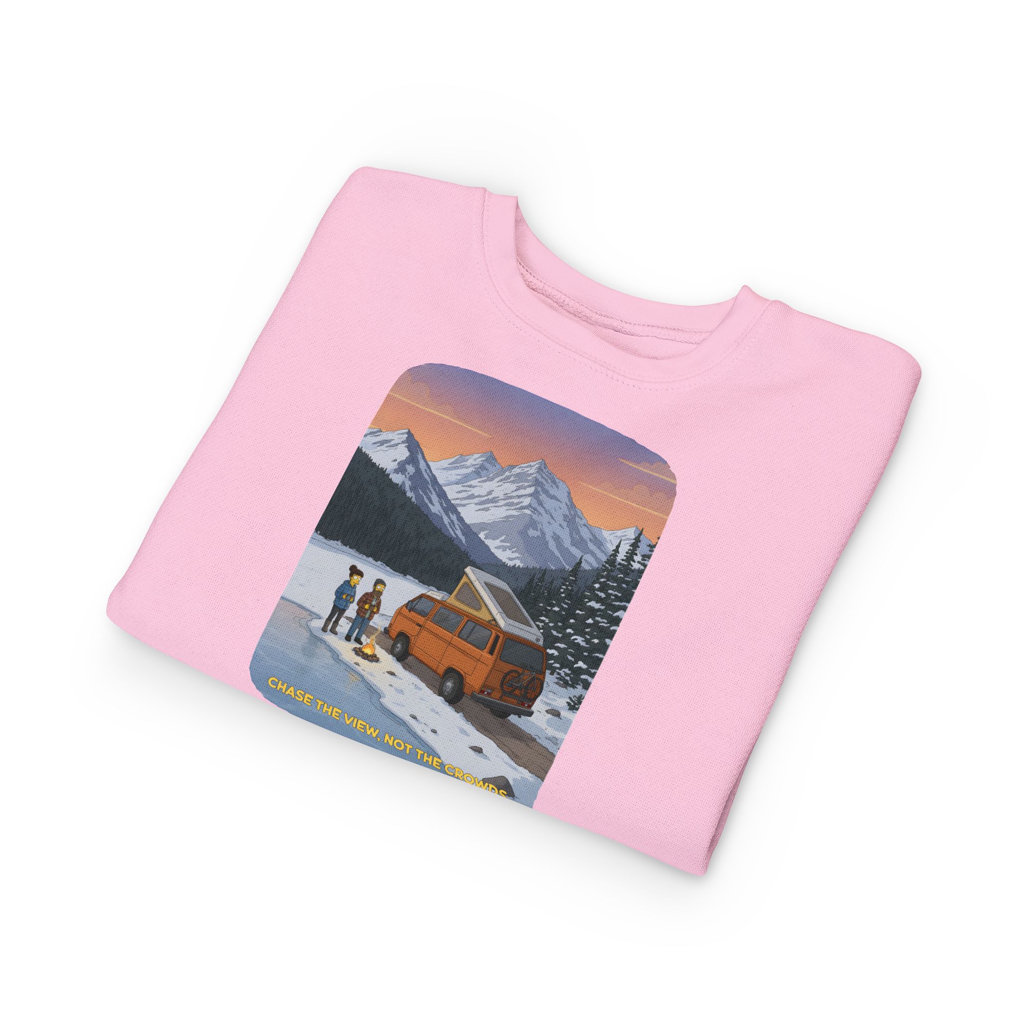 Toddler Sweatshirt - "Chase The Views-Not The Crowds" (Design Sitcom-Line)