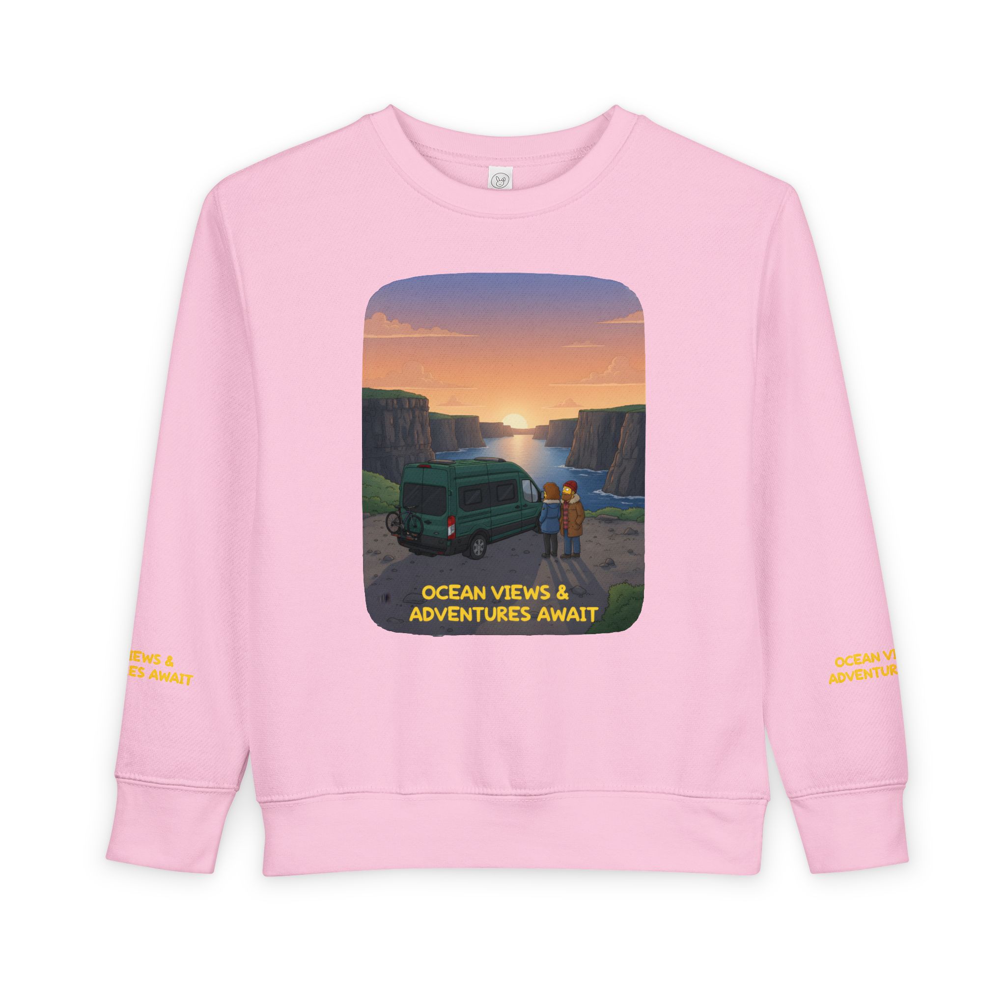 15367523827176297878_2048-1.jpeg Toddler Sweatshirt - "Ocean Views-Adventures Awaits" (Design Sitcom-Line)