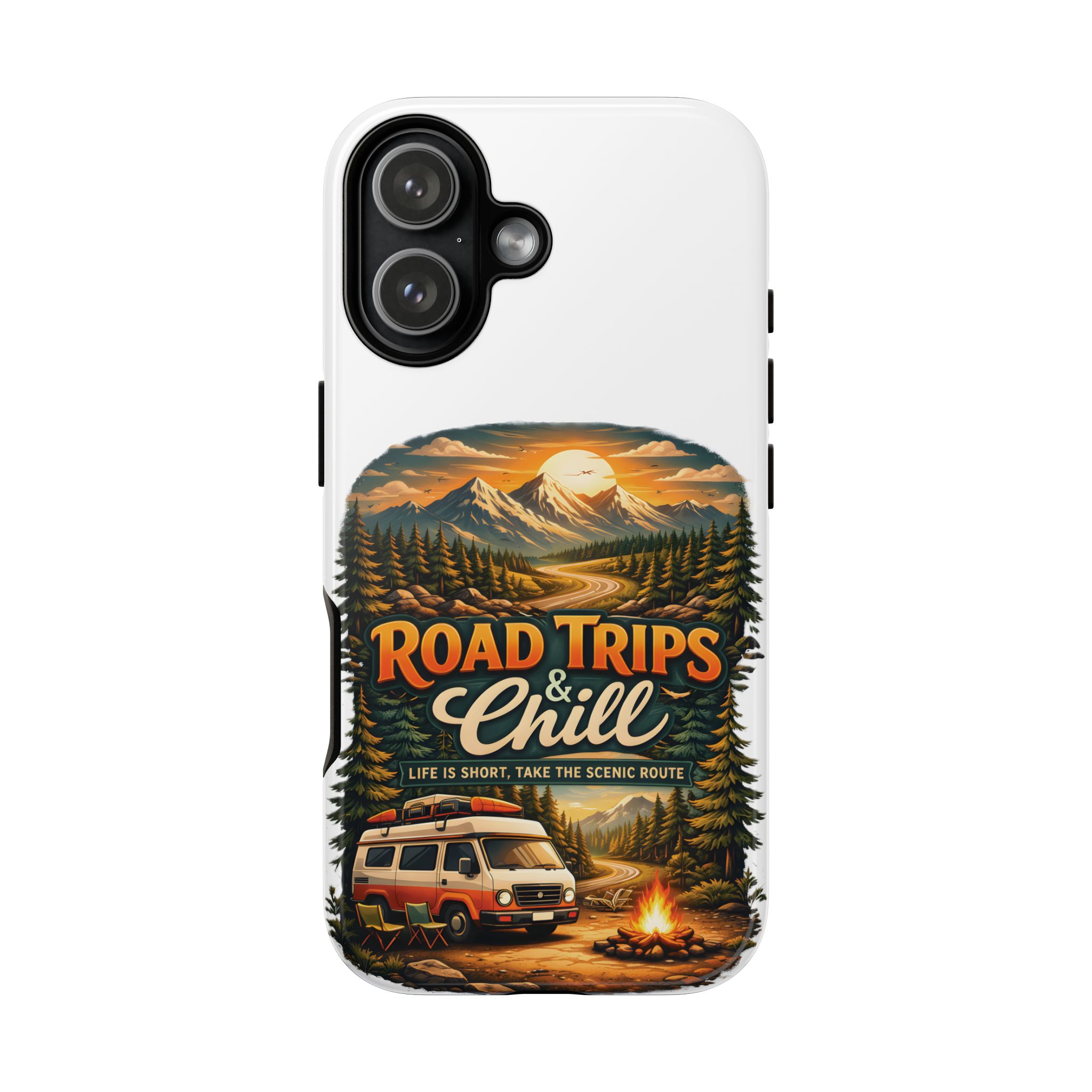 Phone Case — "Road Trips and Chill" (Design Scenic-Line)