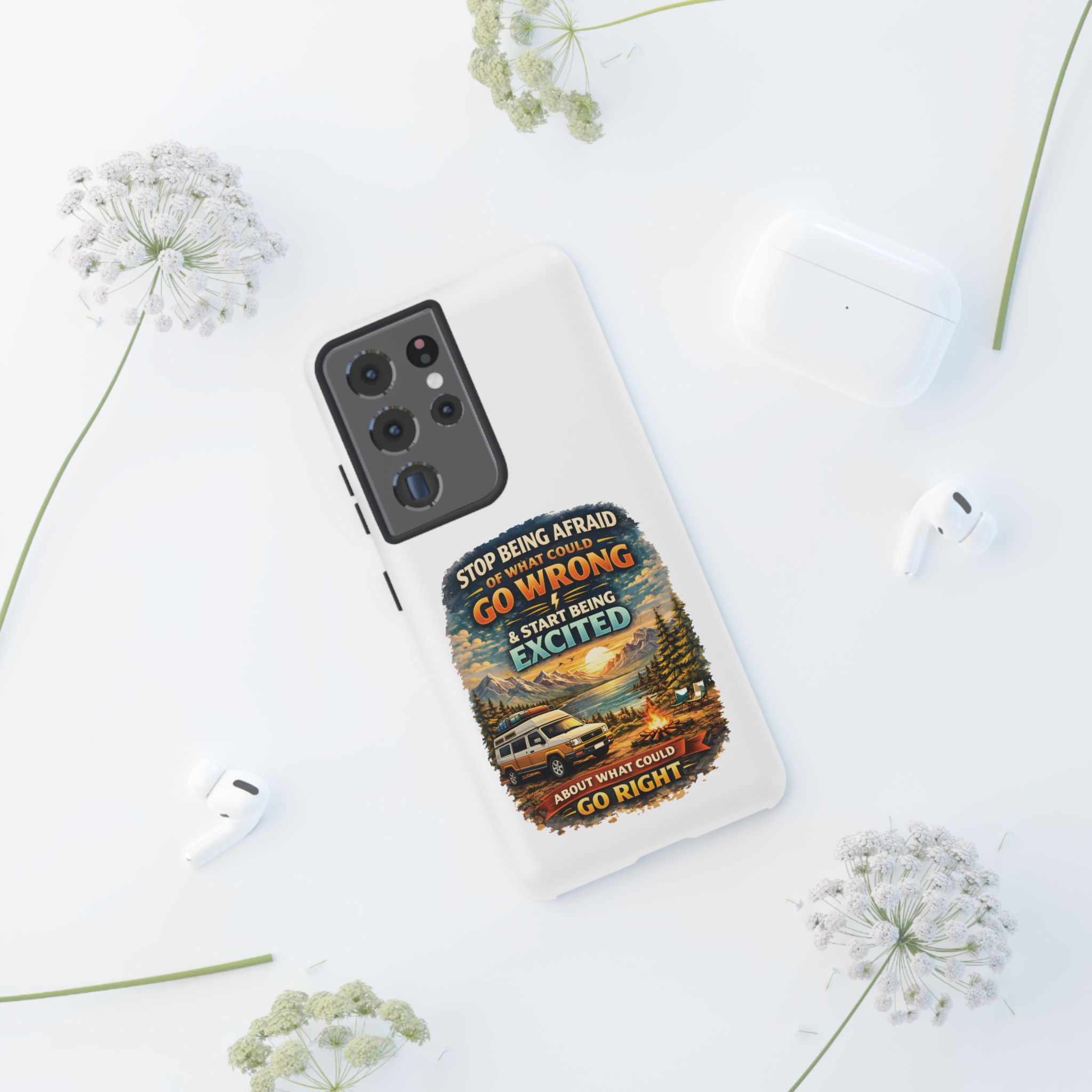 Phone Case — "Stop Being Afraid" (Design Scenic-Line)