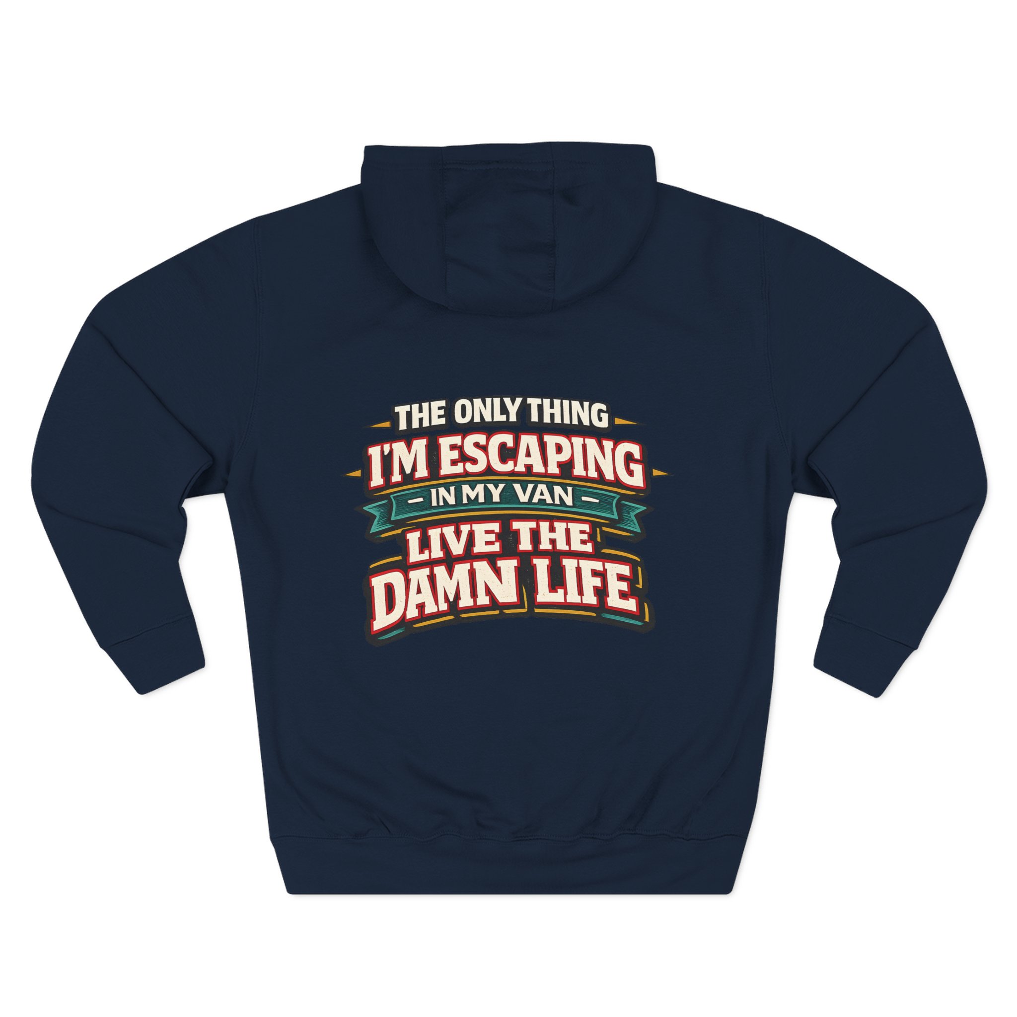 15372817593772794281_2048.jpeg Three-Panel Fleece Hoodie - "The Only Thing I´m Escaping" Design F**K-Line