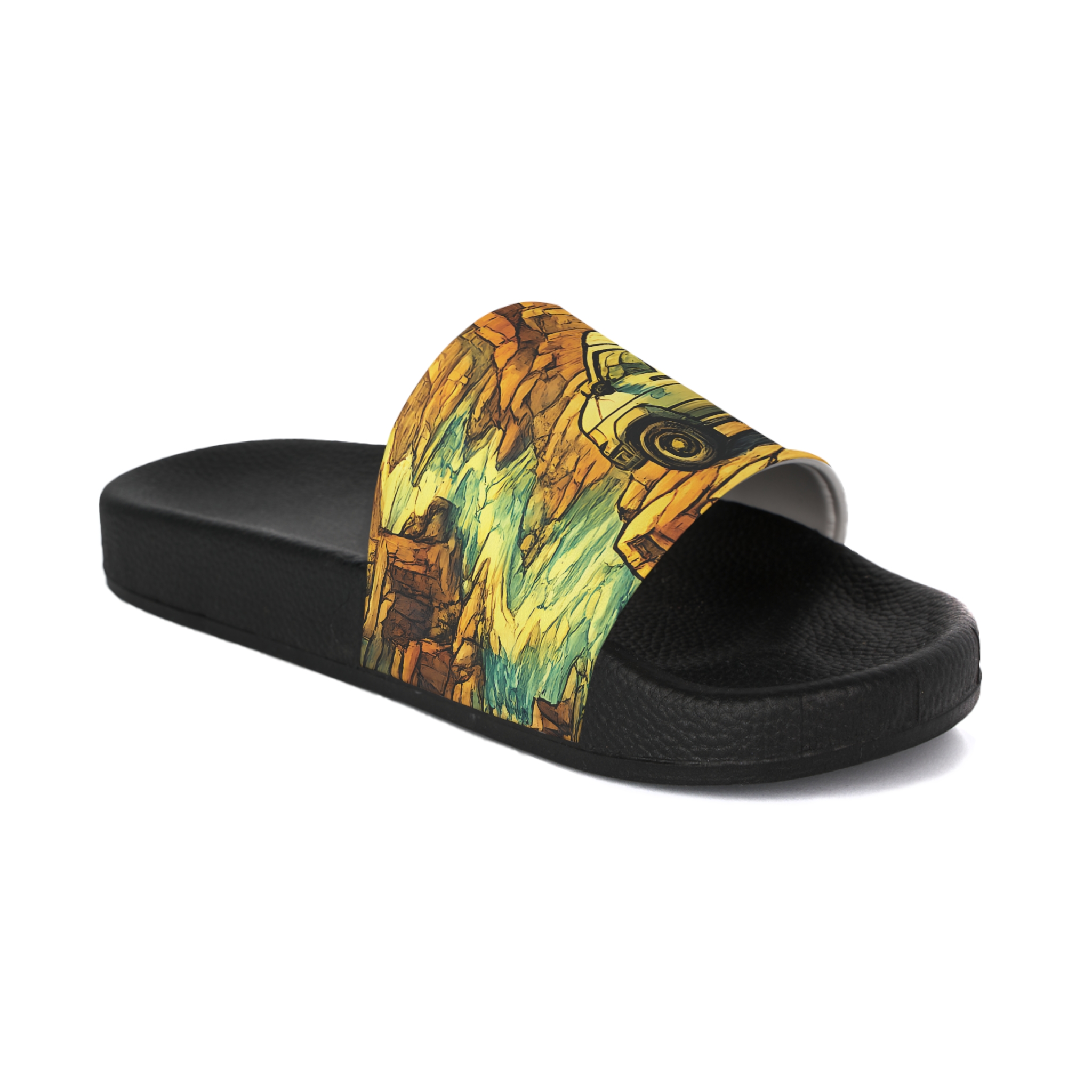 Women's Slide Sandals - Ford Camper Slides (Cubic-Line)