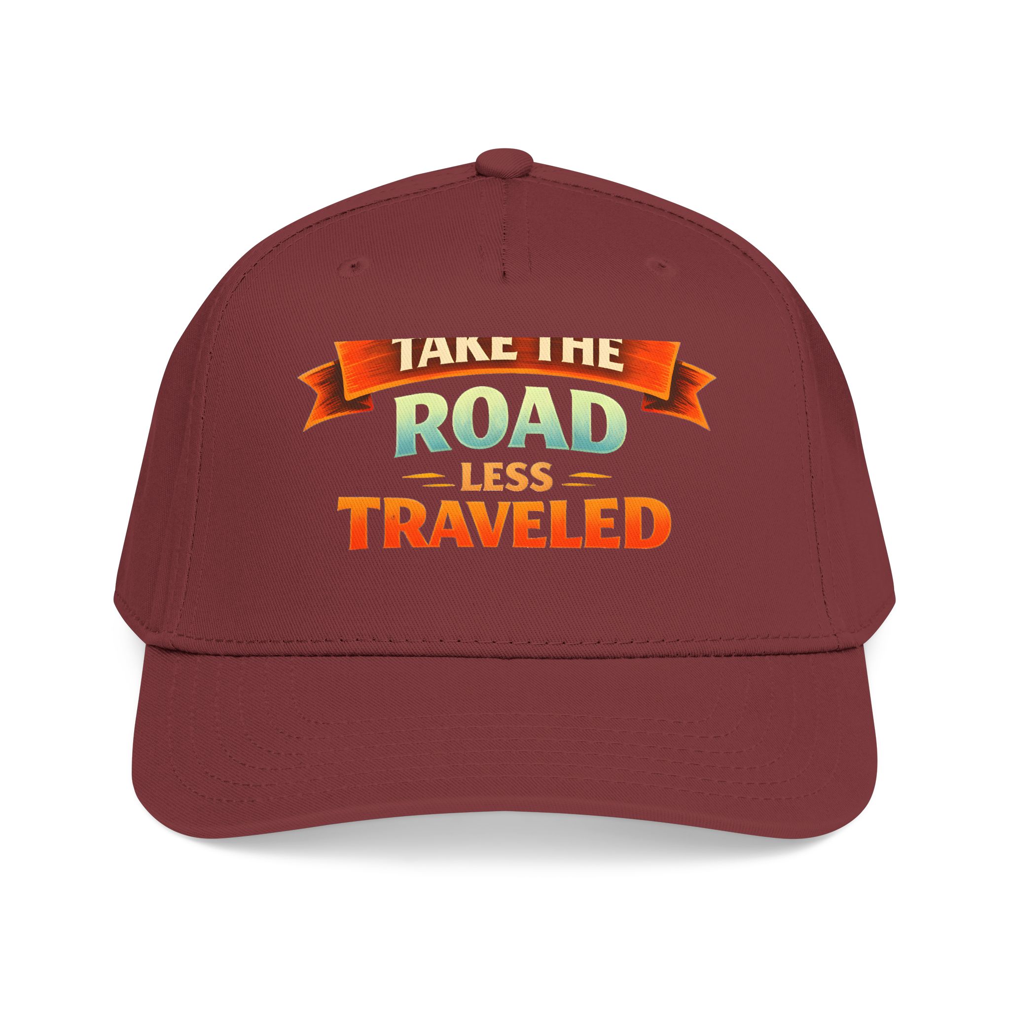 Baseball Cap - "Take The Road Less Traveled" Design Scenic-Line
