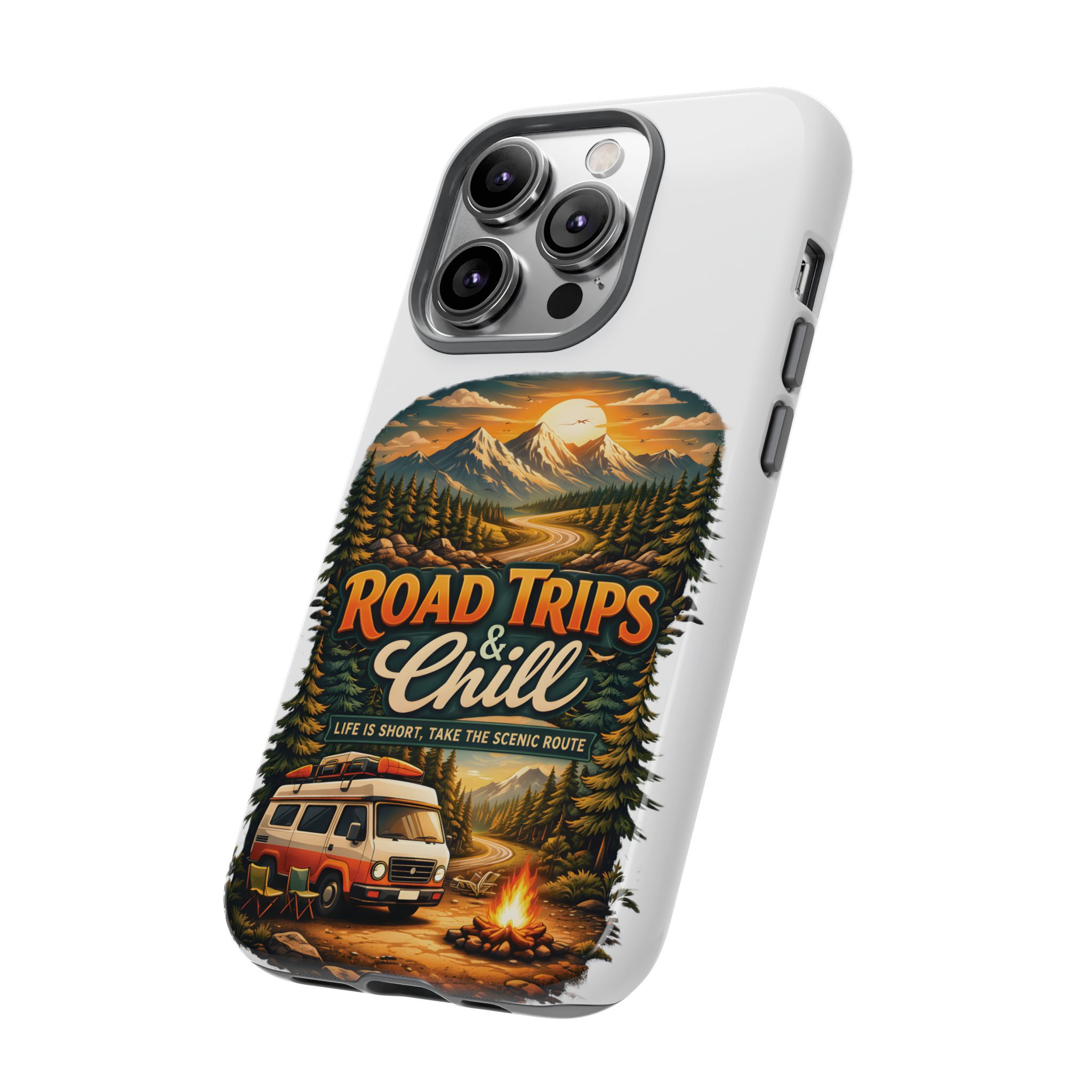 Phone Case — "Road Trips and Chill" (Design Scenic-Line)