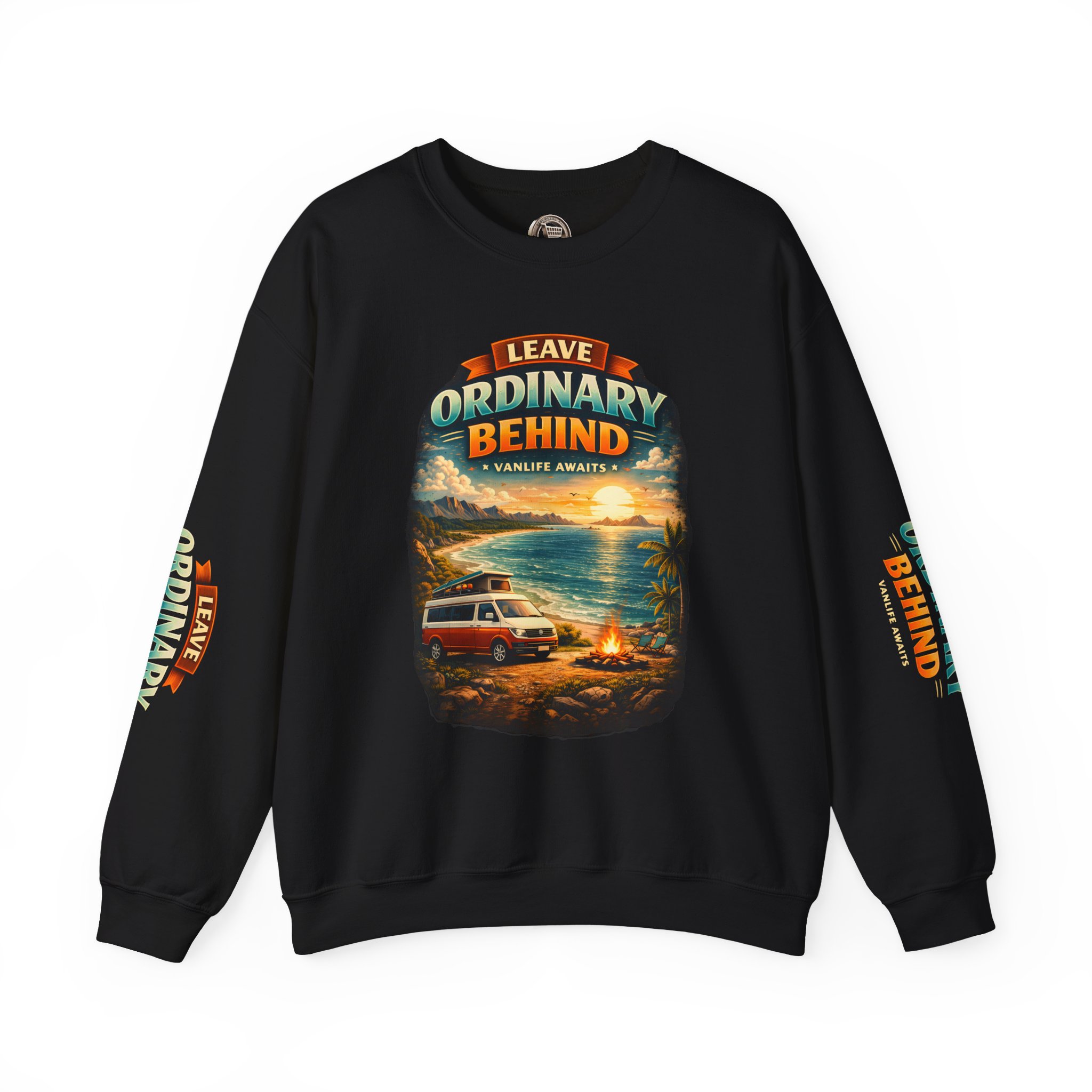 Unisex Heavy Blend™ Crewneck Sweatshirt — "Leave Ordinary Behind" Design Scenic-Line