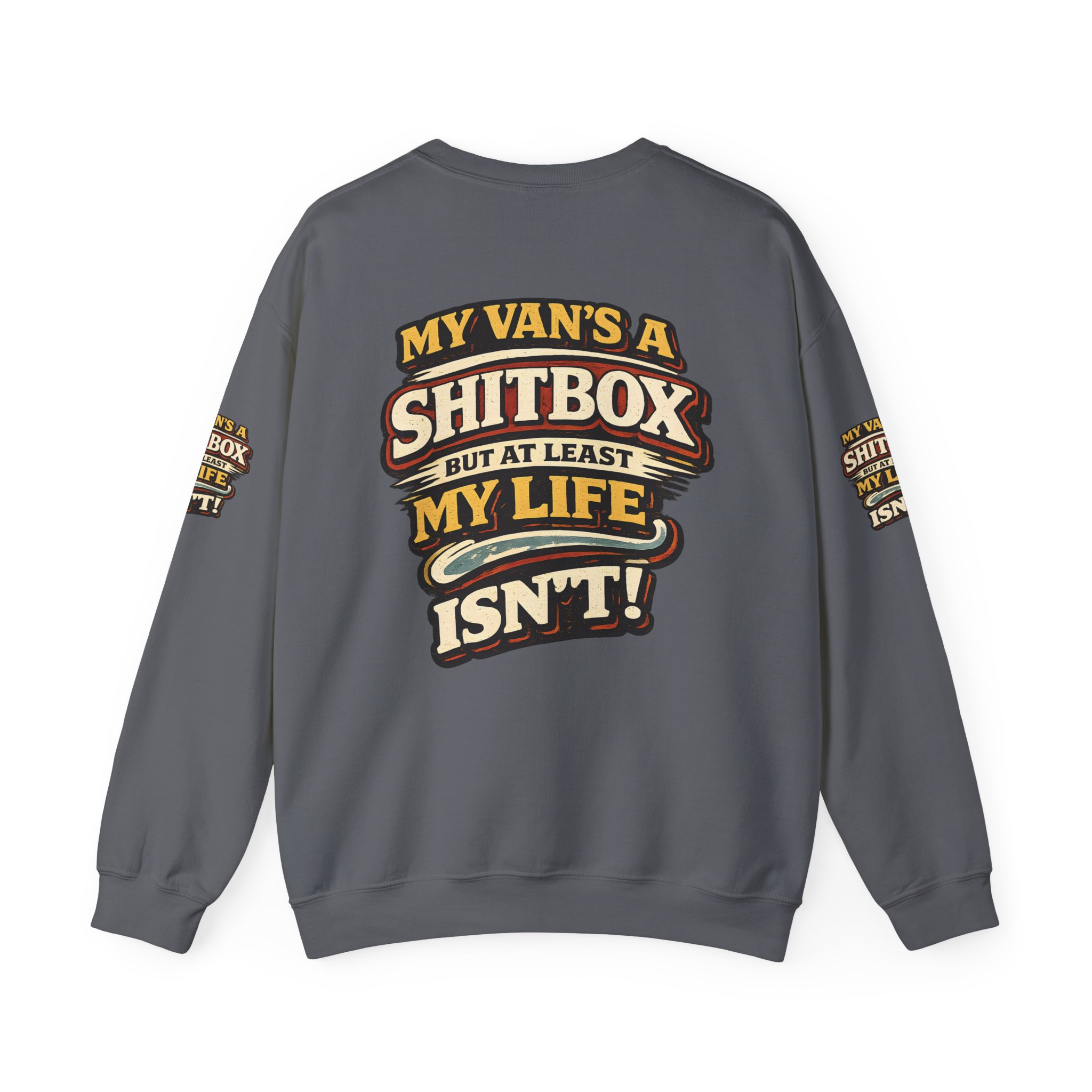 15416770932708824212_2048.jpeg Unisex Heavy Blend™ Crewneck Sweatshirt — "My Van`s A Shitbox" Design F**K-Line