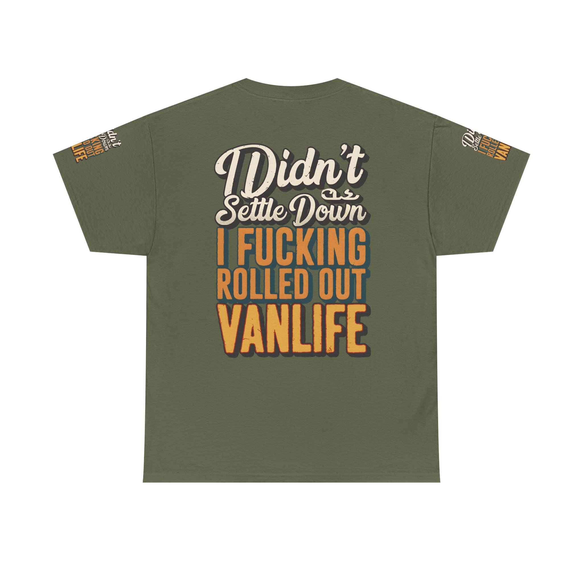 15437247325202593074_2048.jpeg Unisex Heavy Cotton Tee — "Dind´t Settle Down" Design F**K-Line