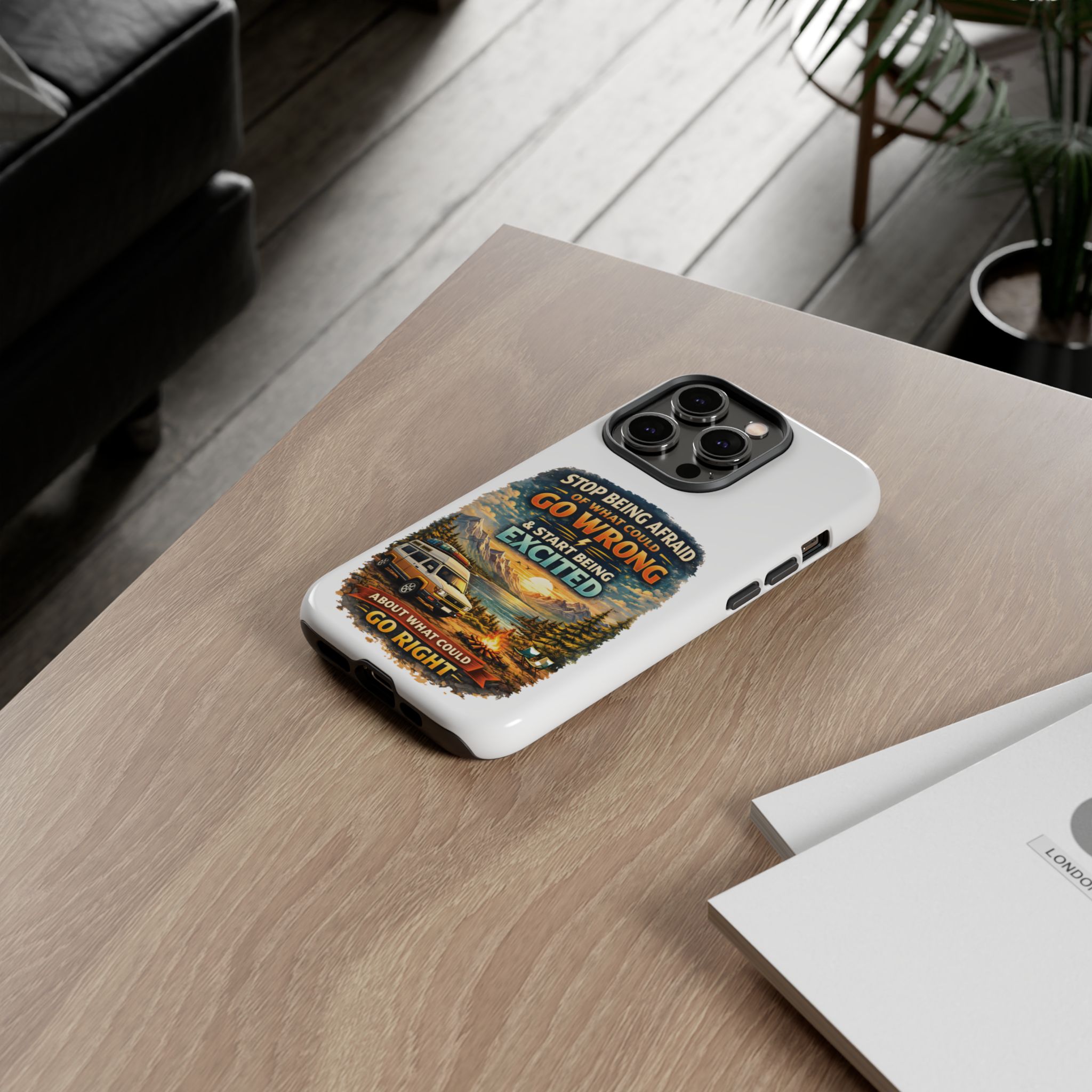 Phone Case — "Stop Being Afraid" (Design Scenic-Line)
