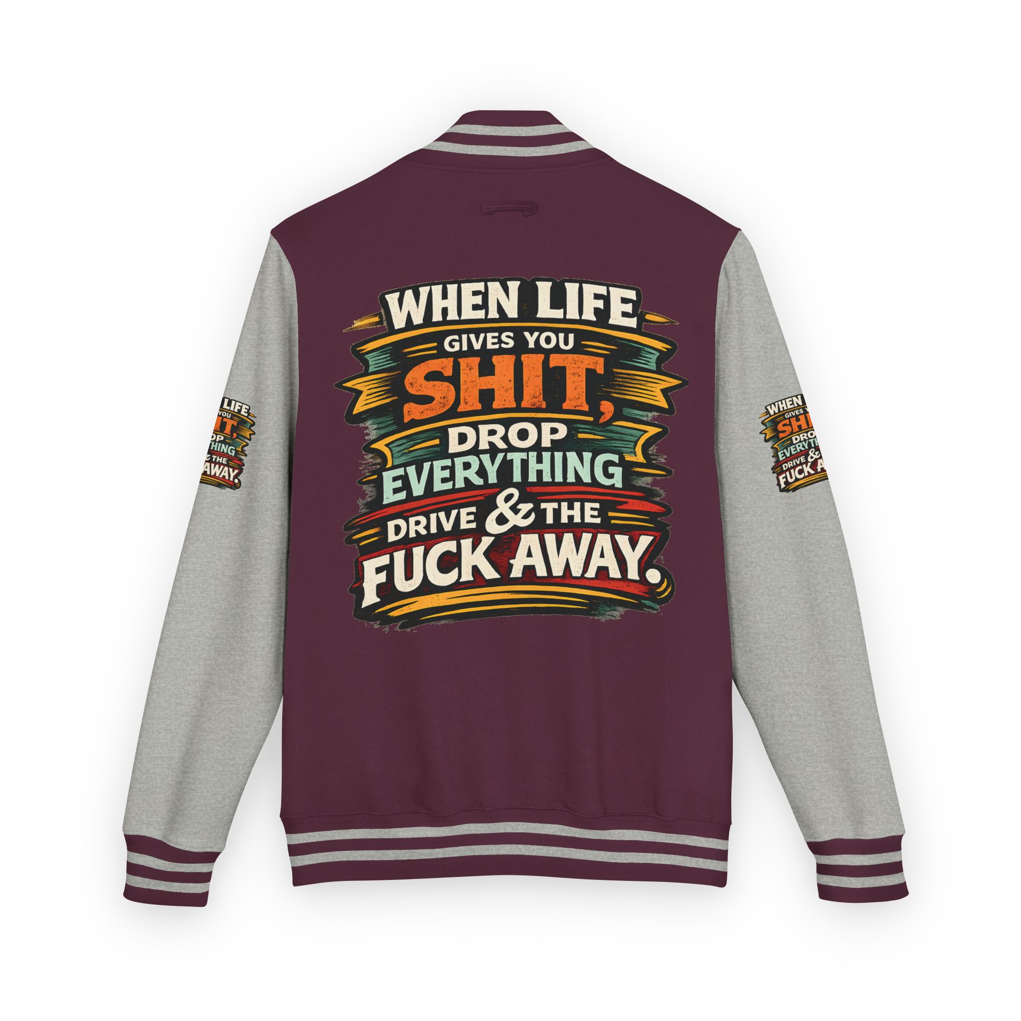 15473233425120231675_2048-1.jpeg Unisex Heavyweight Letterman Jacket — "When Live Gives You Shit" Design F**K-Line