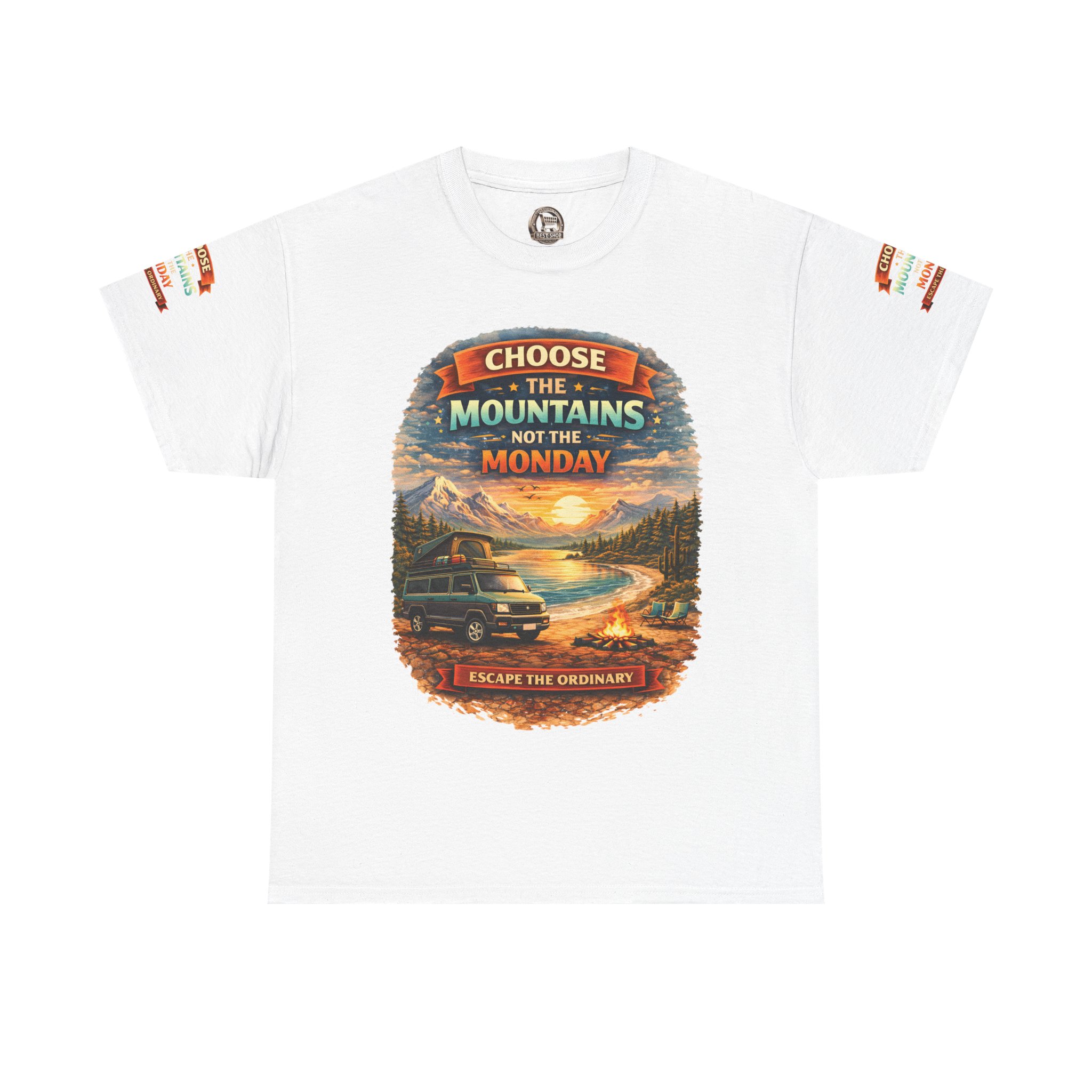 15476693207237358902_2048.jpeg Unisex Heavy Cotton Tee — "Choose The Mountens" Design Scenic-Line