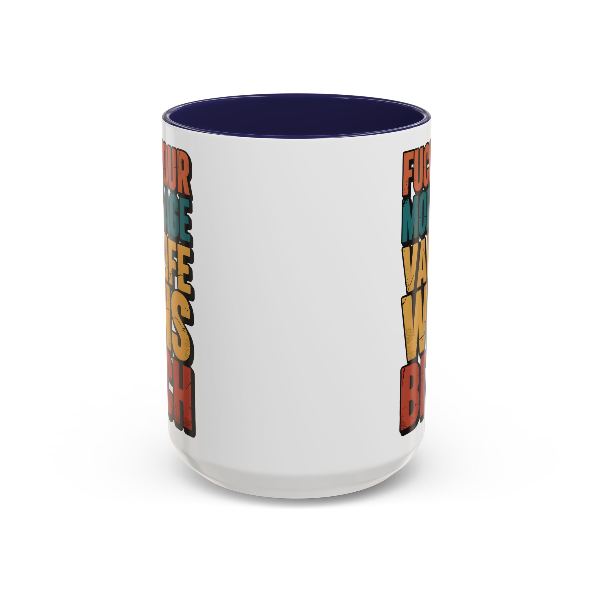 Accent Coffee Mug (11, 15oz) — "Fuck Your Mortgage" Design F**K-Line