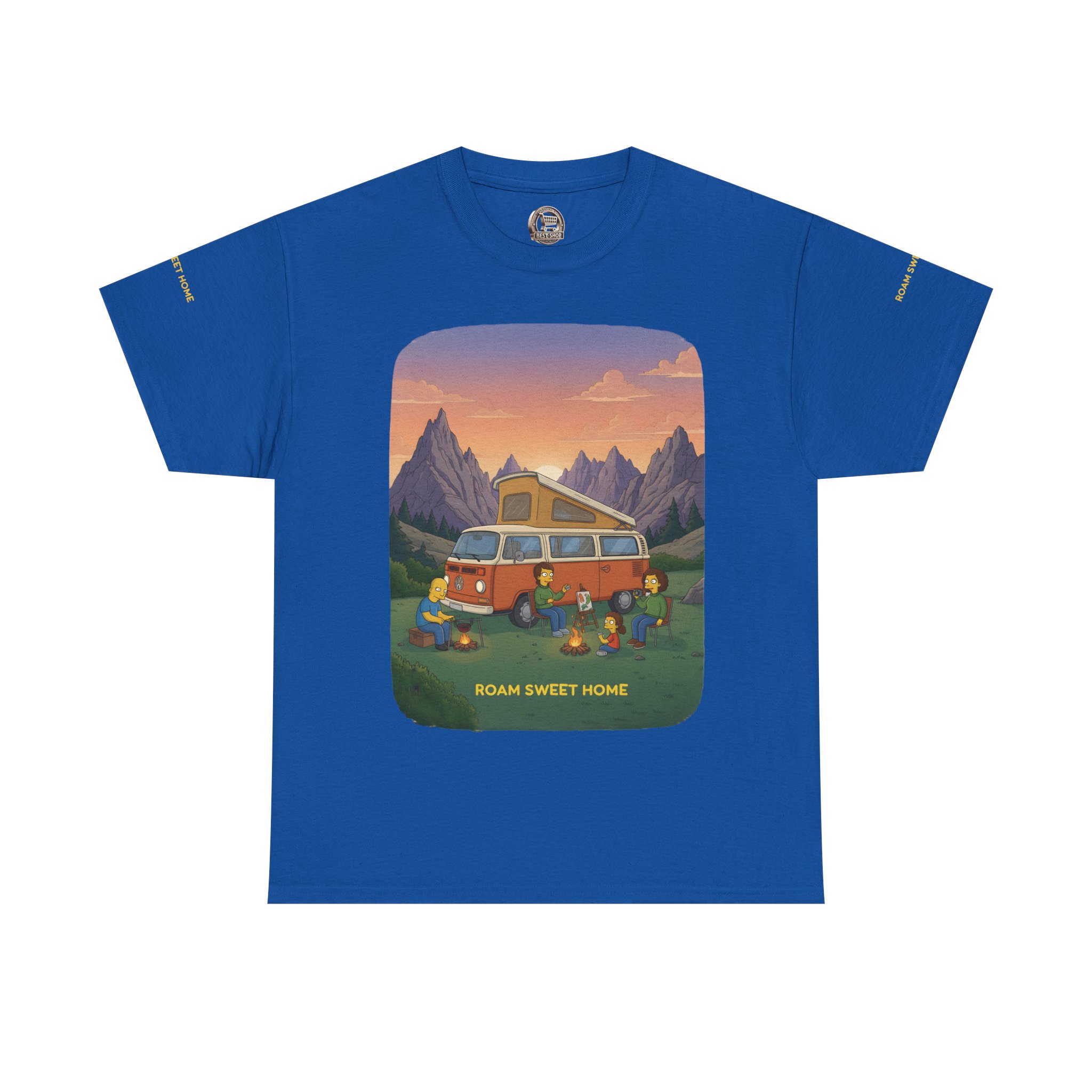 Unisex Heavy Cotton Tee — "Roam Sweet Home" Design Sitcom-Line