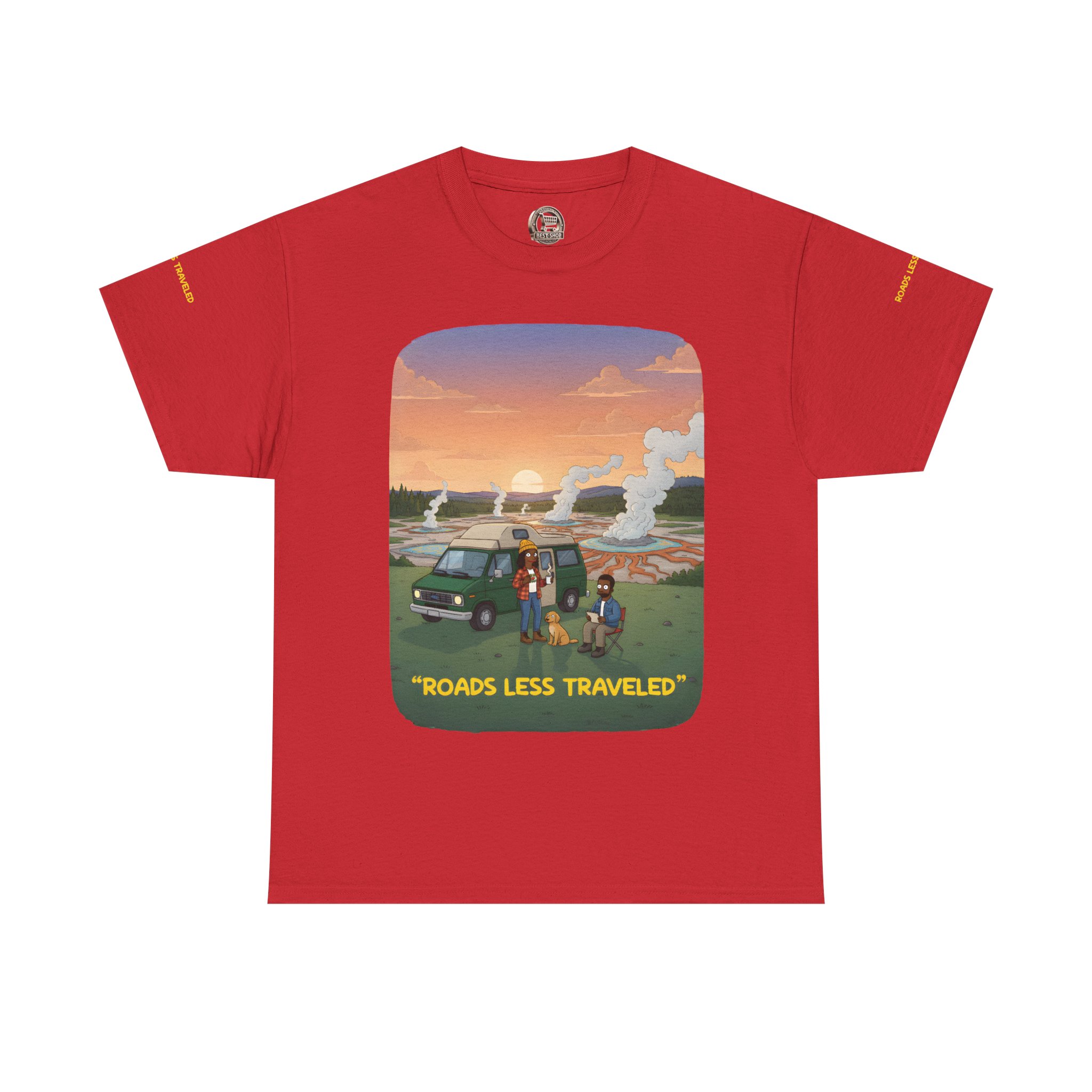15520017360571609145_2048.jpeg Unisex Heavy Cotton Tee — "Roads Less Traveled" Design Sitcom-Line