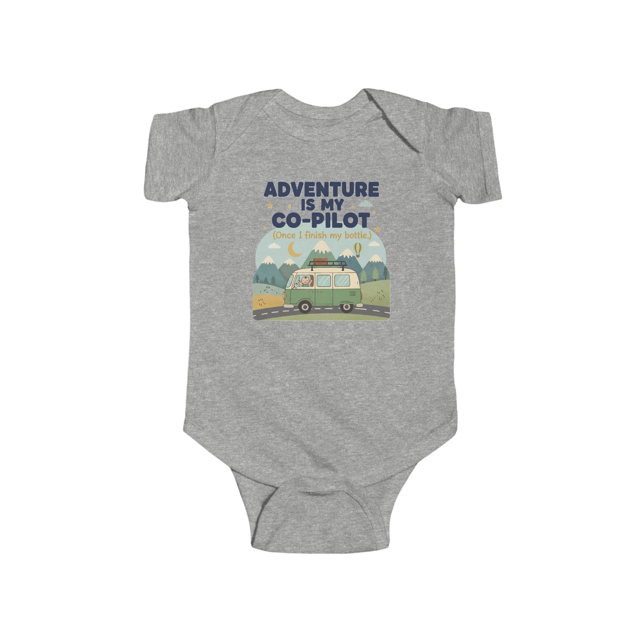 Infant Bodysuit — "Adventure Is My Co-Pilot" RV Baby Onesie