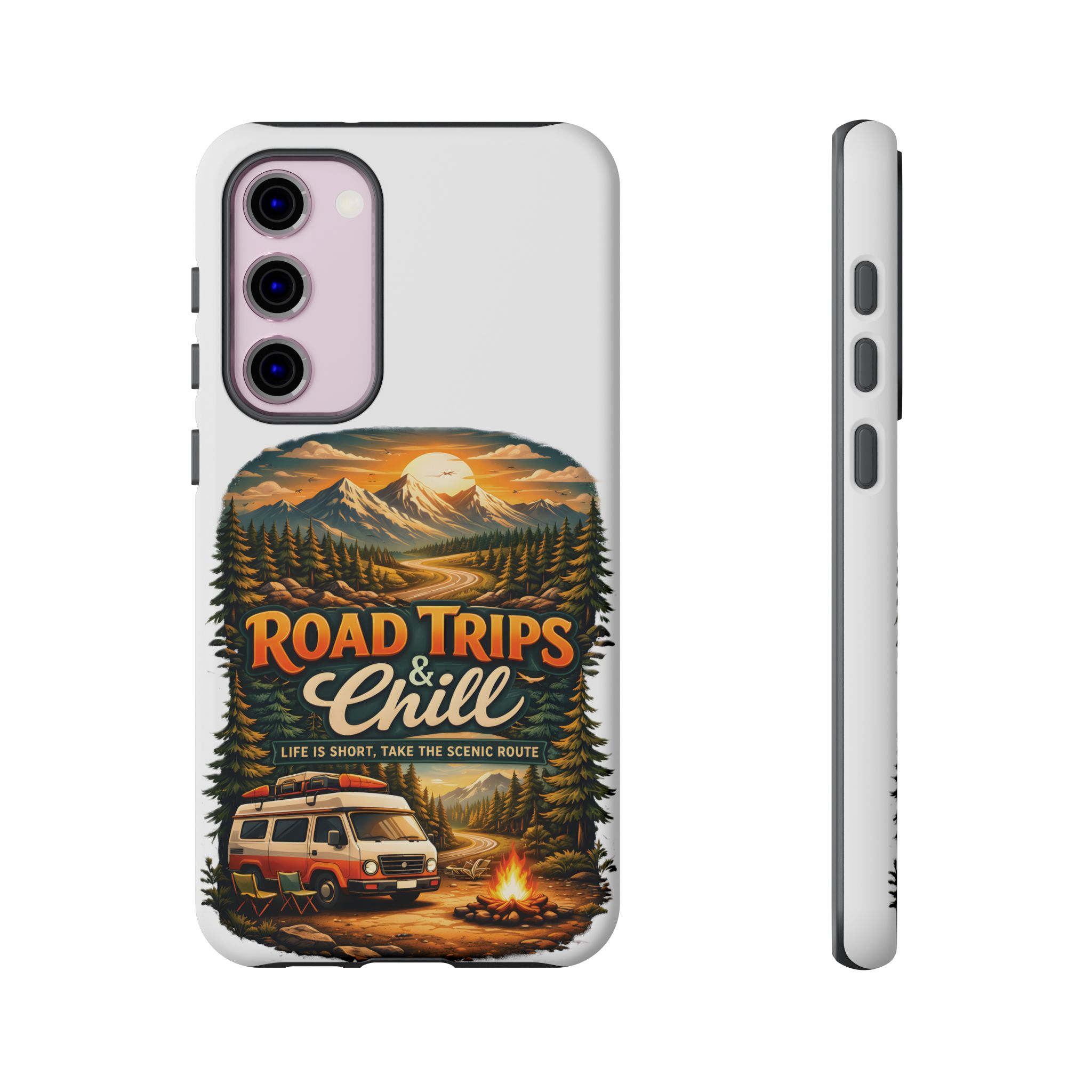 Phone Case — "Road Trips and Chill" (Design Scenic-Line)