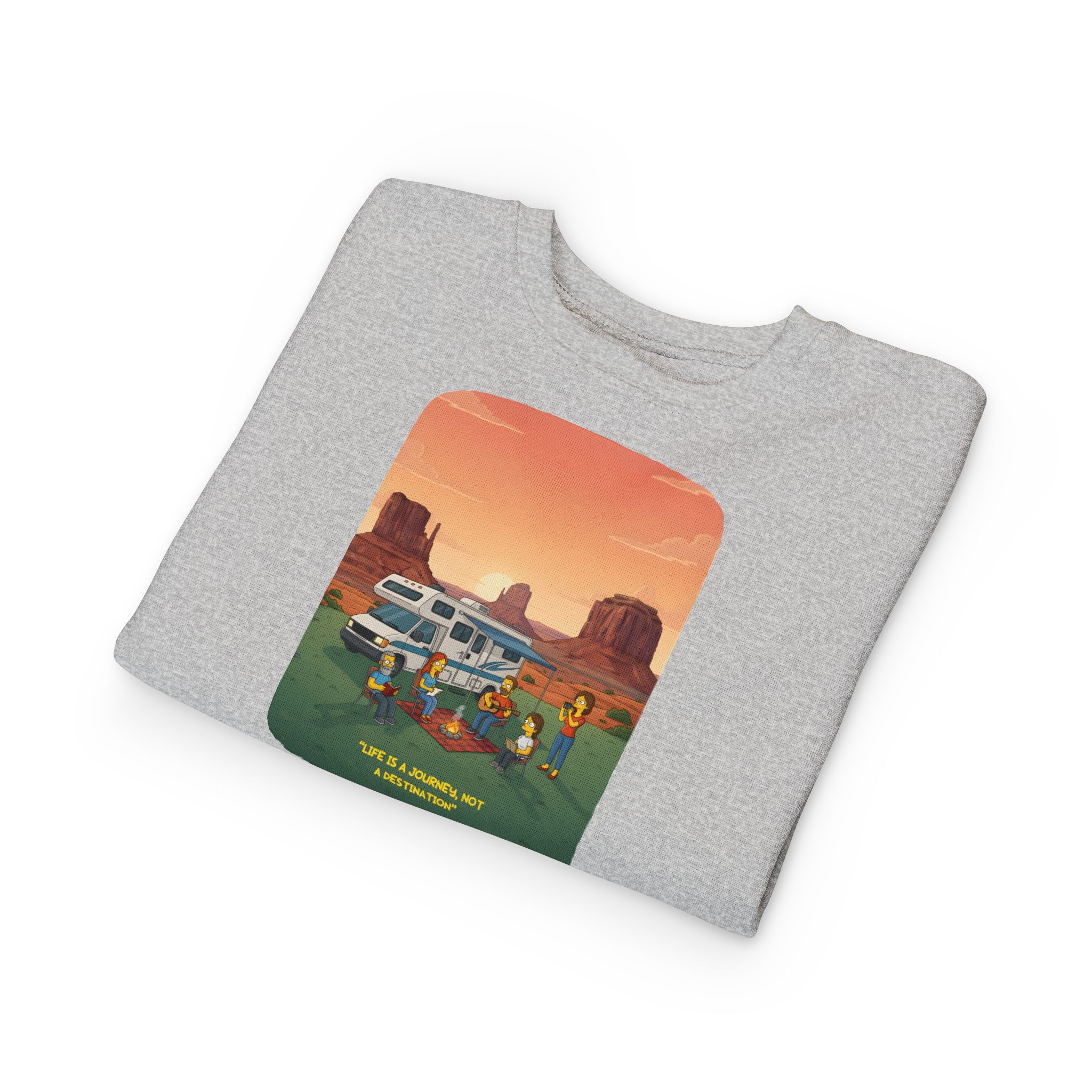 Toddler Sweatshirt - "Life Is A Journey-Not A Destination" (Design Sitcom-Line)