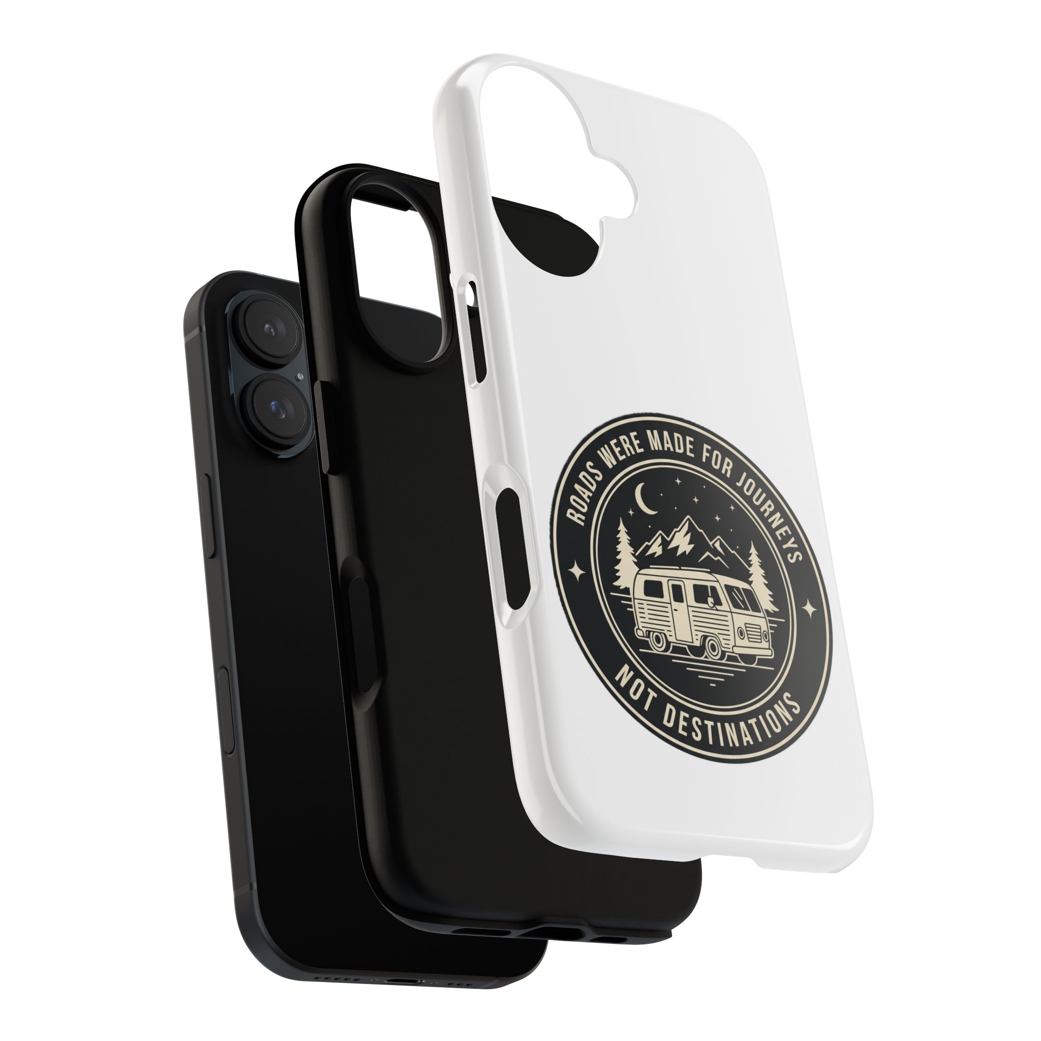 Phone Case — "ROAD WHERE MADE FOR JOURNEYS-NOT DESTINATIONS" Camper Van Design