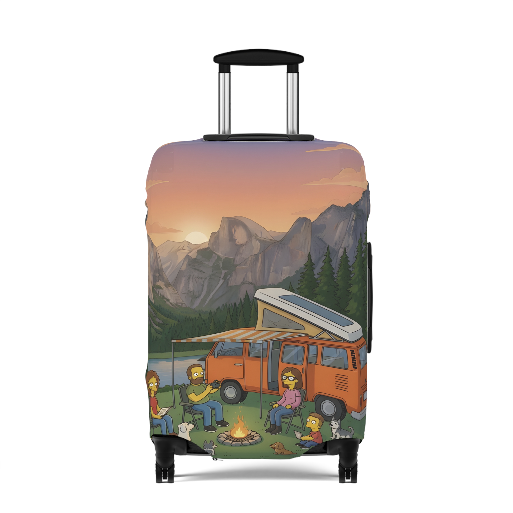 15585985101823744510_2048.jpeg Luggage Cover — Adventure Camper Sketch Travel Suitcase(Design Sitcom-Line)