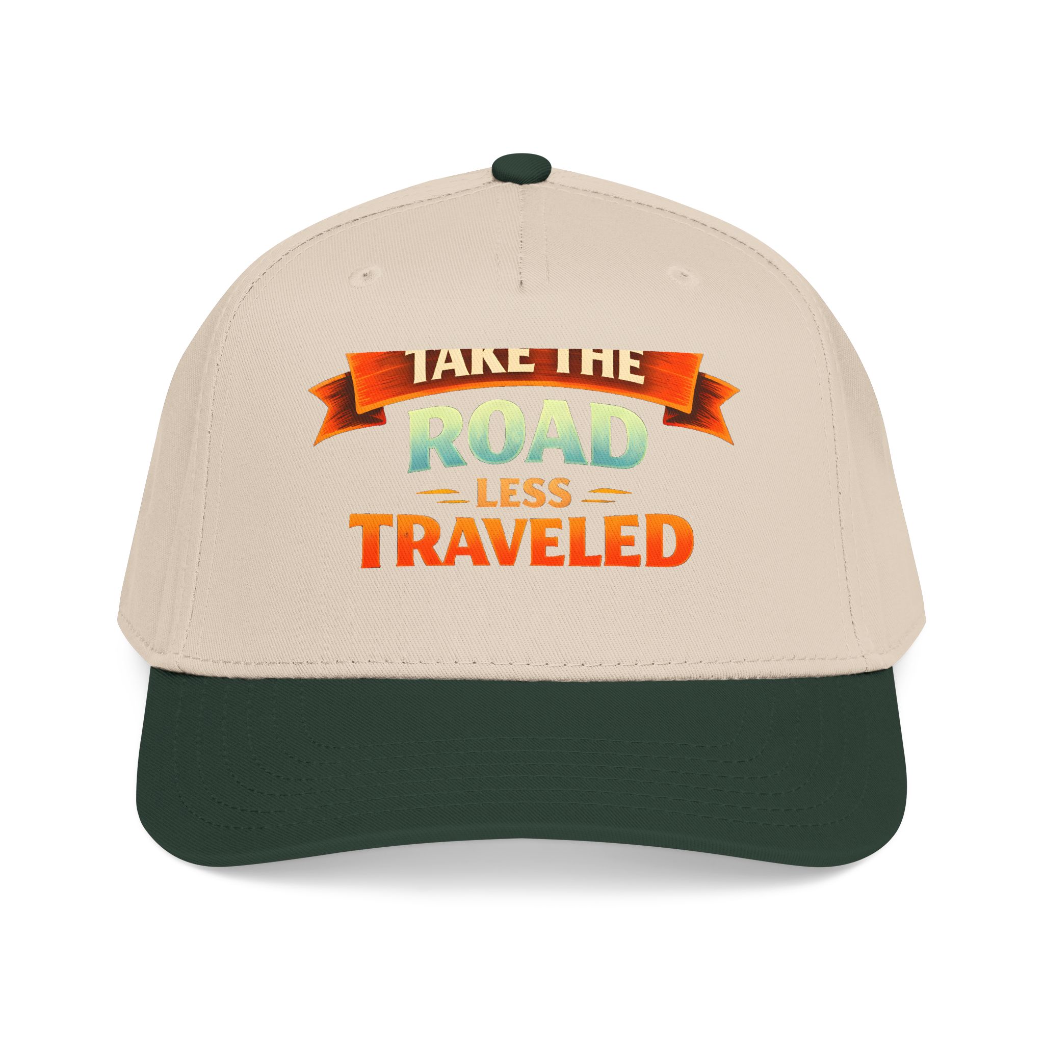 Baseball Cap - "Take The Road Less Traveled" Design Scenic-Line