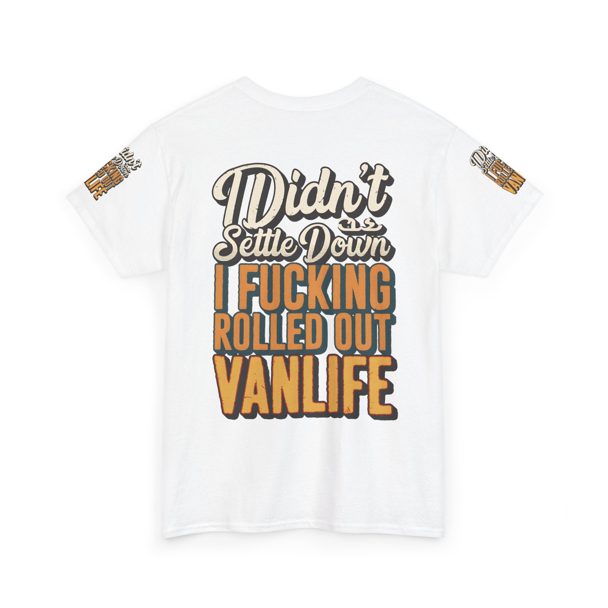 15608171890559306568_2048.jpeg Unisex Heavy Cotton Tee — "Dind´t Settle Down" Design F**K-Line