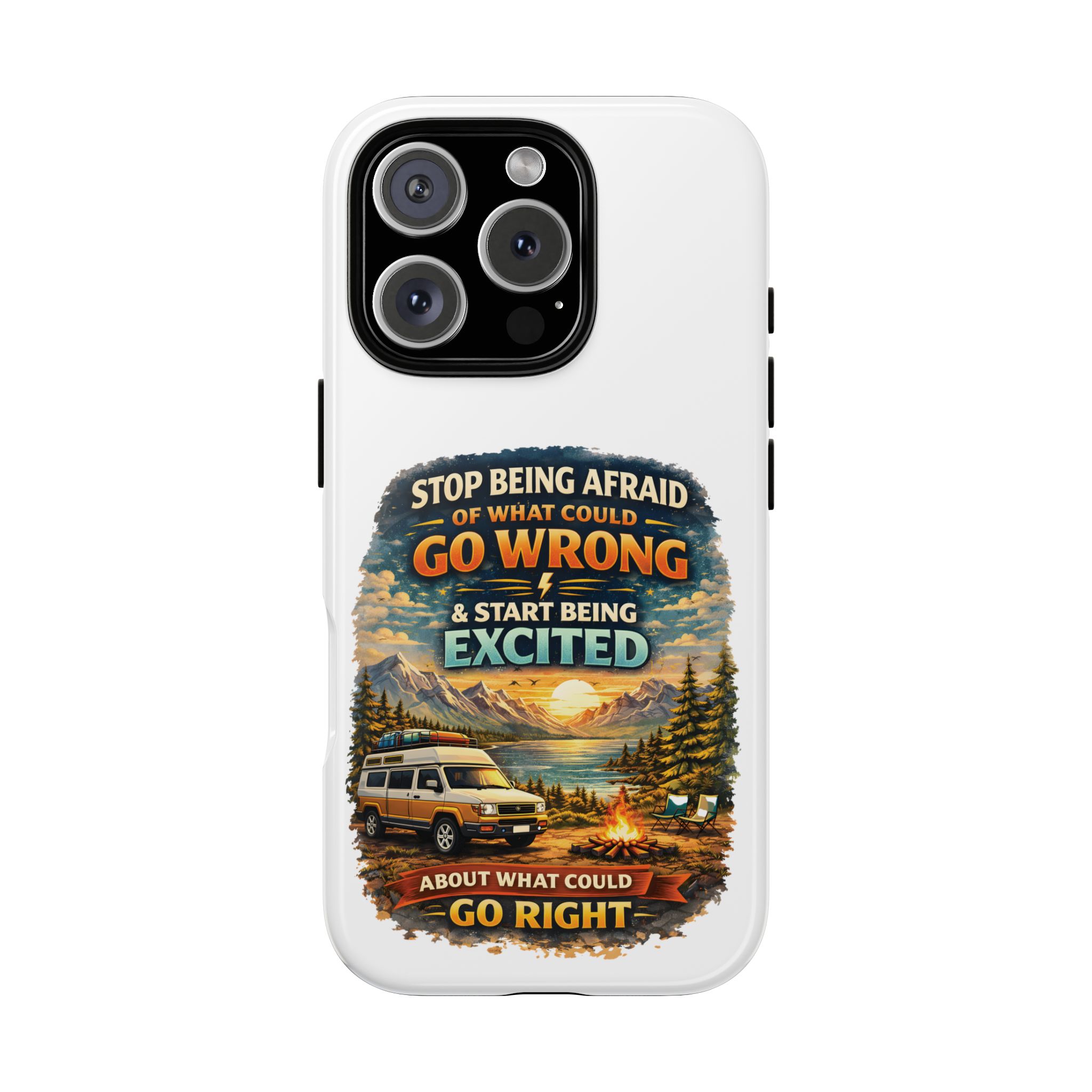 Phone Case — "Stop Being Afraid" (Design Scenic-Line)