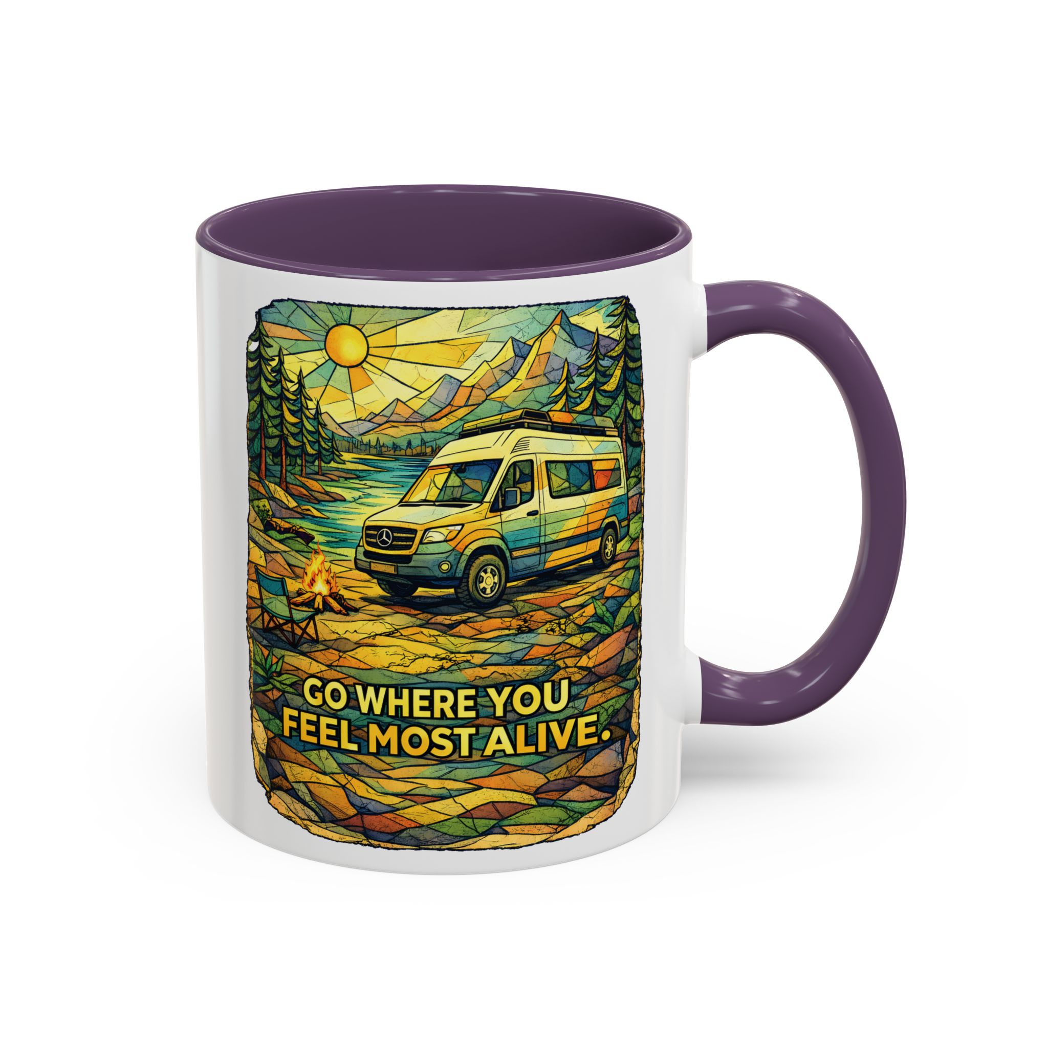 15631048001315052700_2048.jpeg Accent Coffee Mug (11, 15oz) — "Go Where You Feel Most Alive" Design Cubic-Line