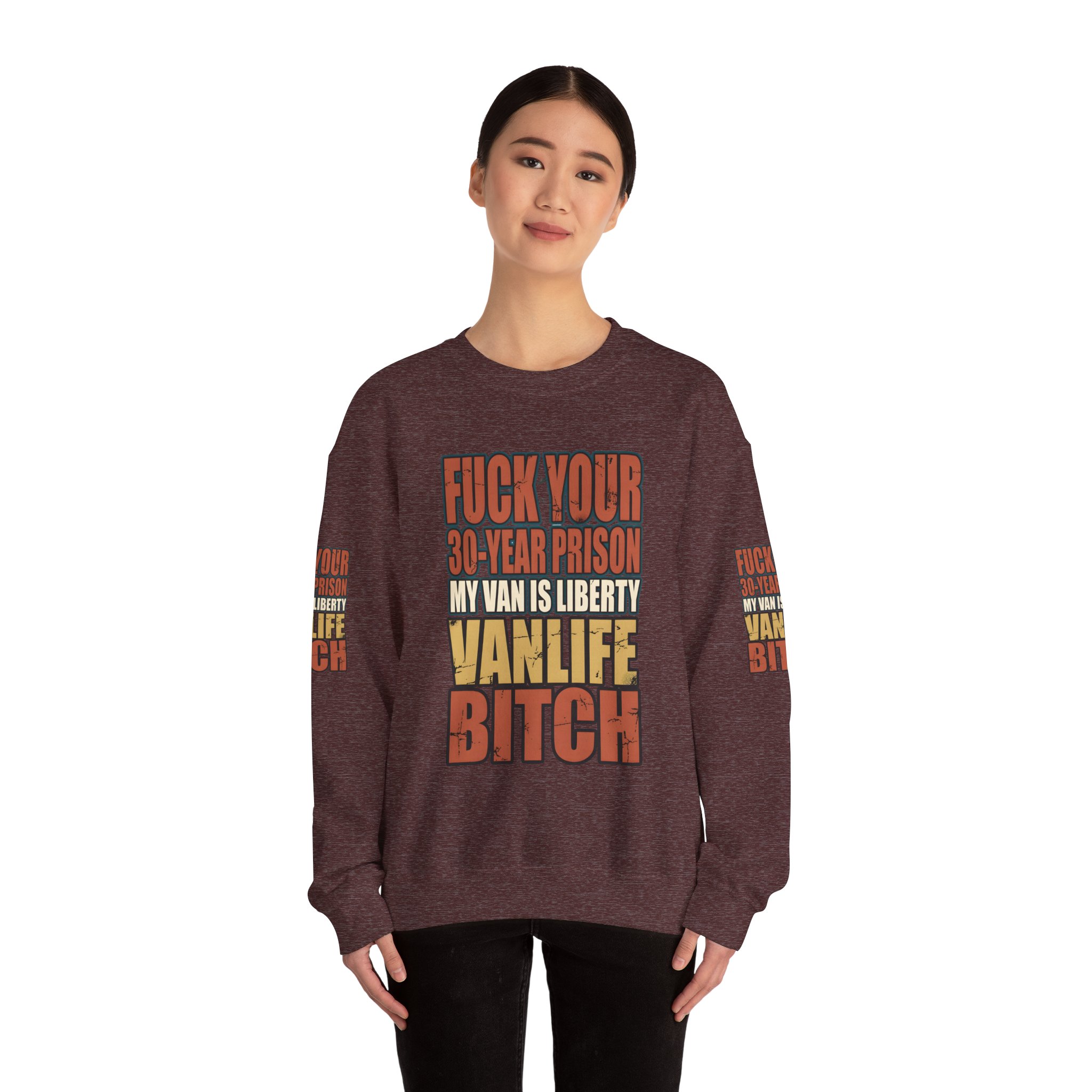 Unisex Heavy Blend™ Crewneck Sweatshirt — "Fuck Your 30 Year" Design F**K-Line