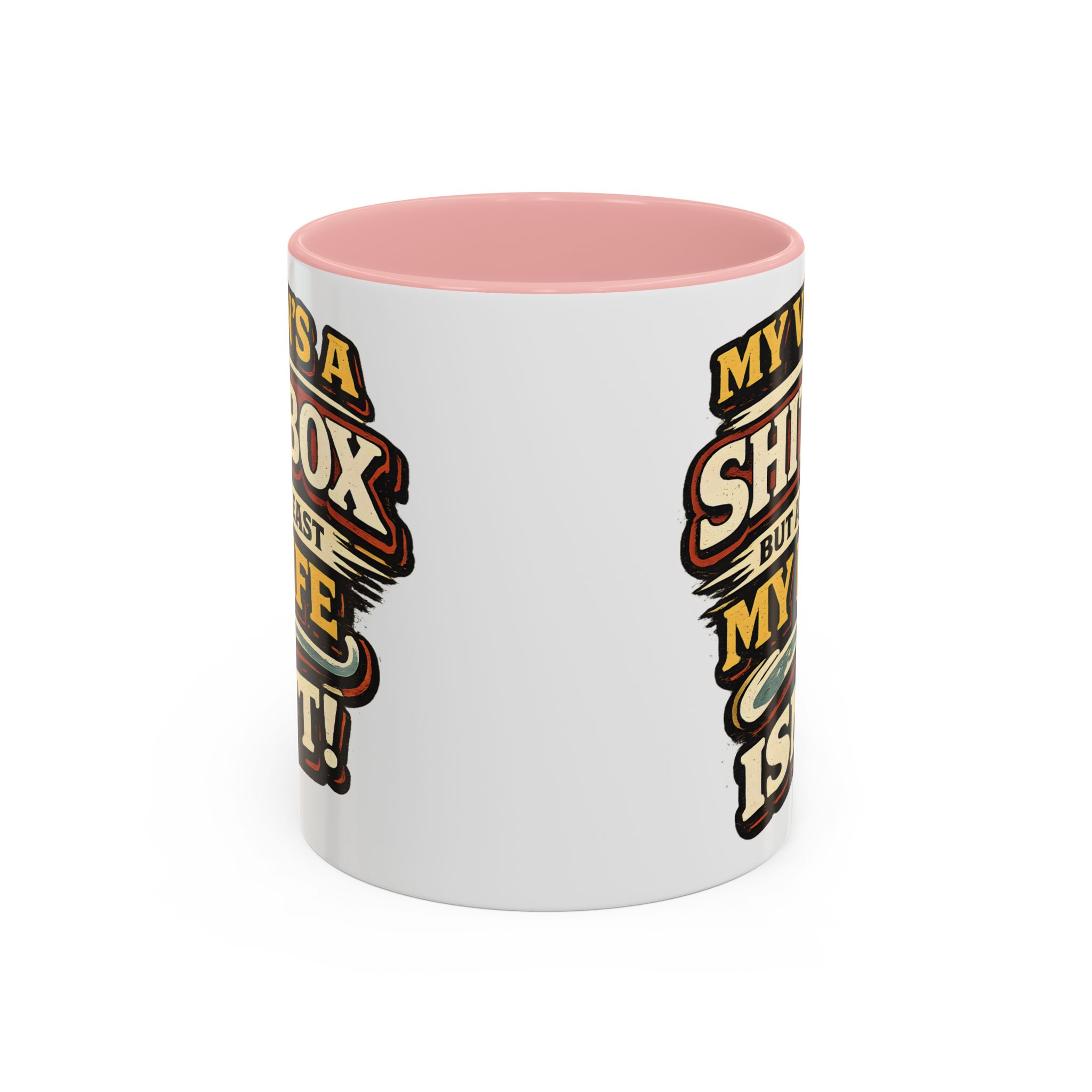 Accent Coffee Mug (11, 15oz) — "My Van`s A Shitbox" Design F**K-Line