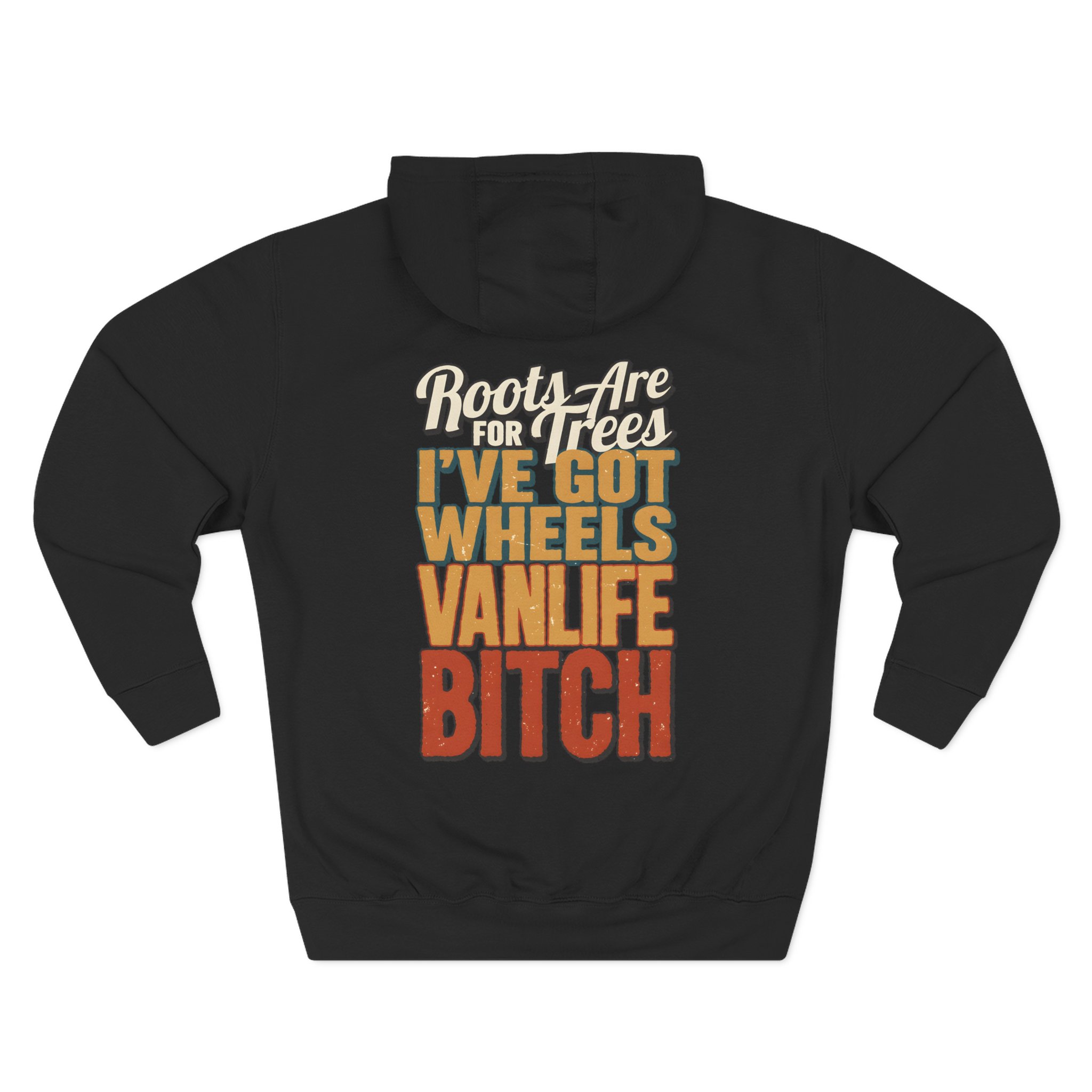 Three-Panel Fleece Hoodie - "Roots Are For Trees" Design F**K-Line