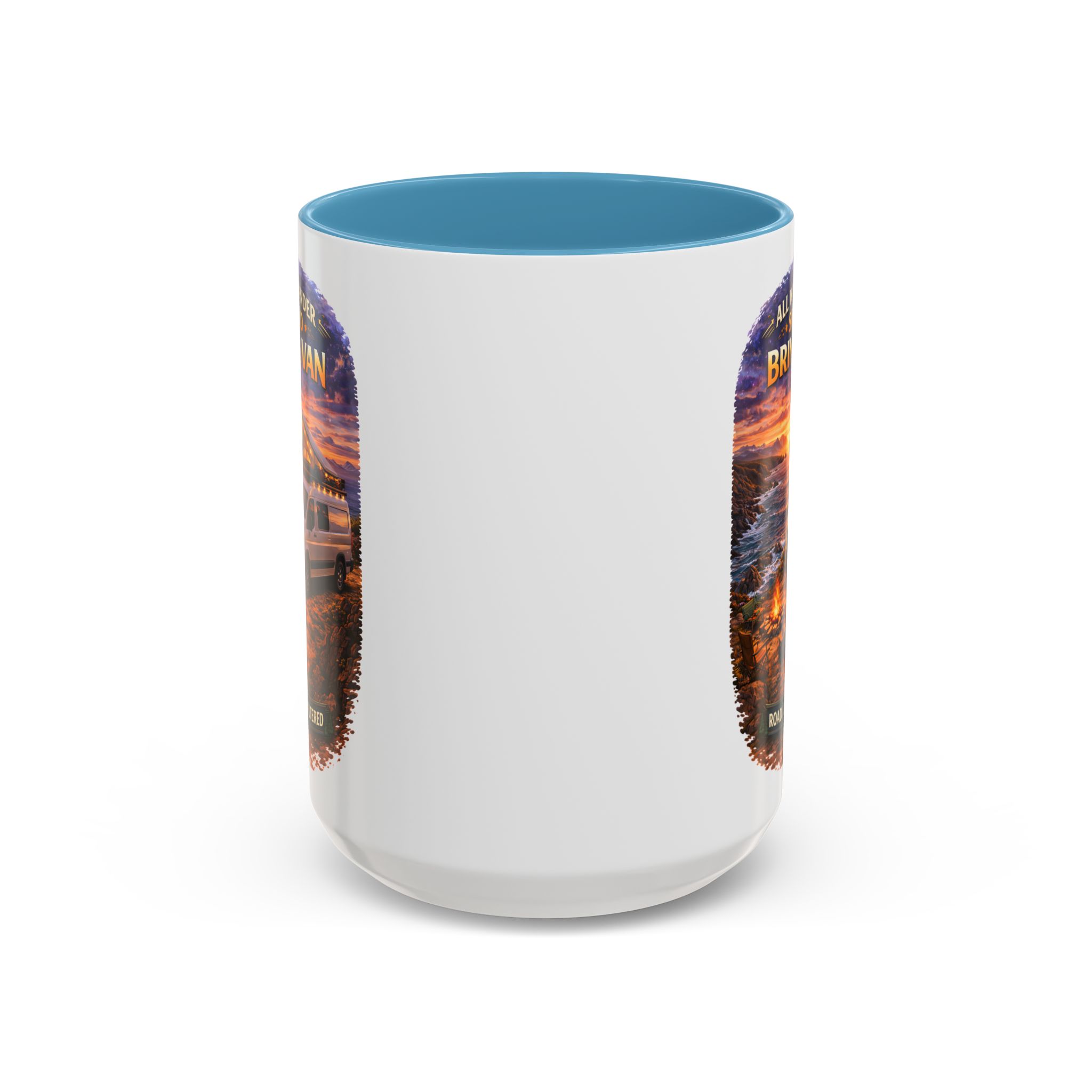 15664107088586984516_2048.jpeg Accent Coffee Mug (11, 15oz) — "All Who wander Should Bring A Van" Design Scenic-Line