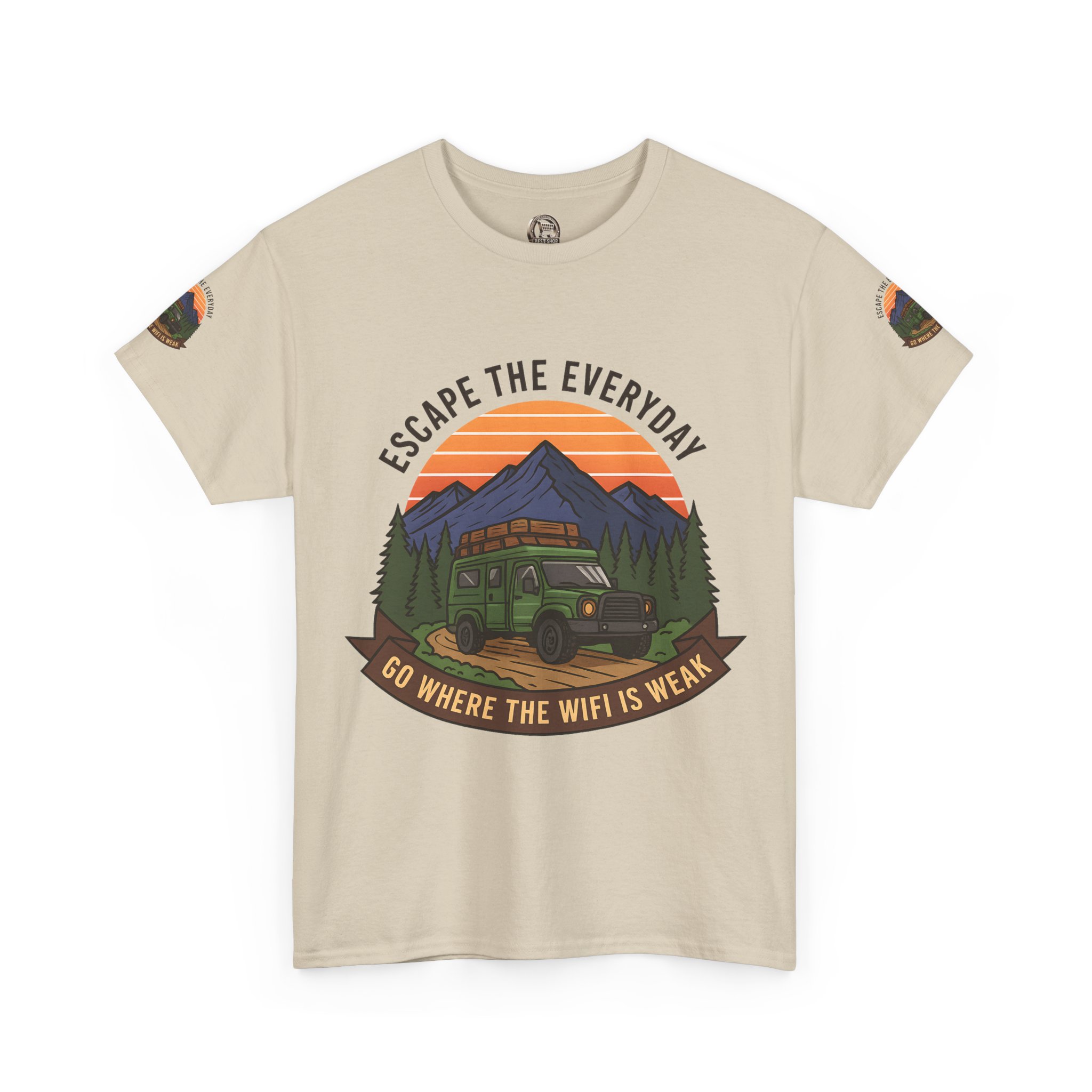15664909687339800586_2048.jpeg Unisex Heavy Cotton Tee — "Go Where the WiFi Is Weak" Adventure Shirt