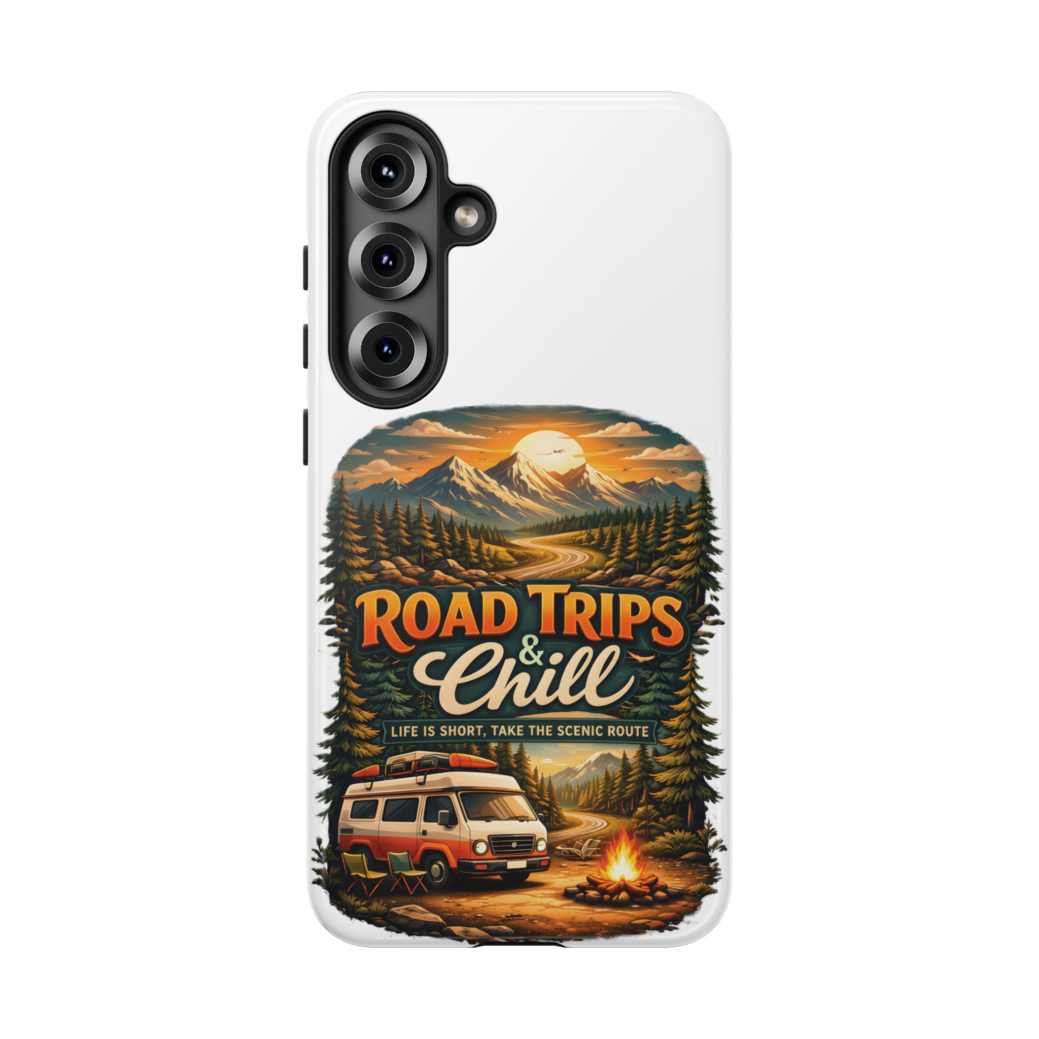 Phone Case — "Road Trips and Chill" (Design Scenic-Line)