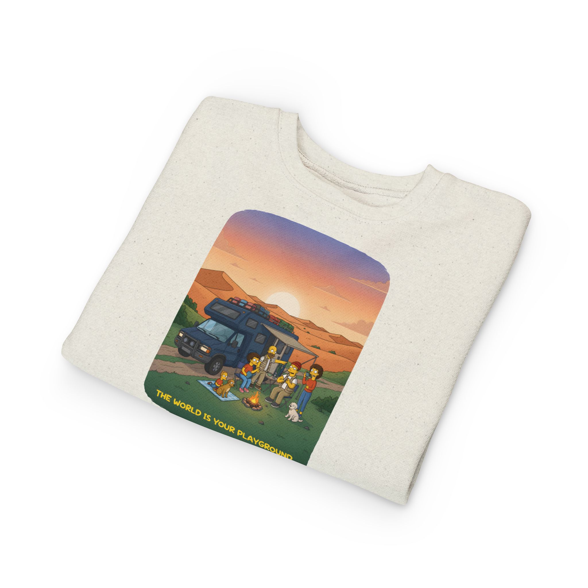 Toddler Sweatshirt - "The World Is Your playground" (Design Sitcom-Line)