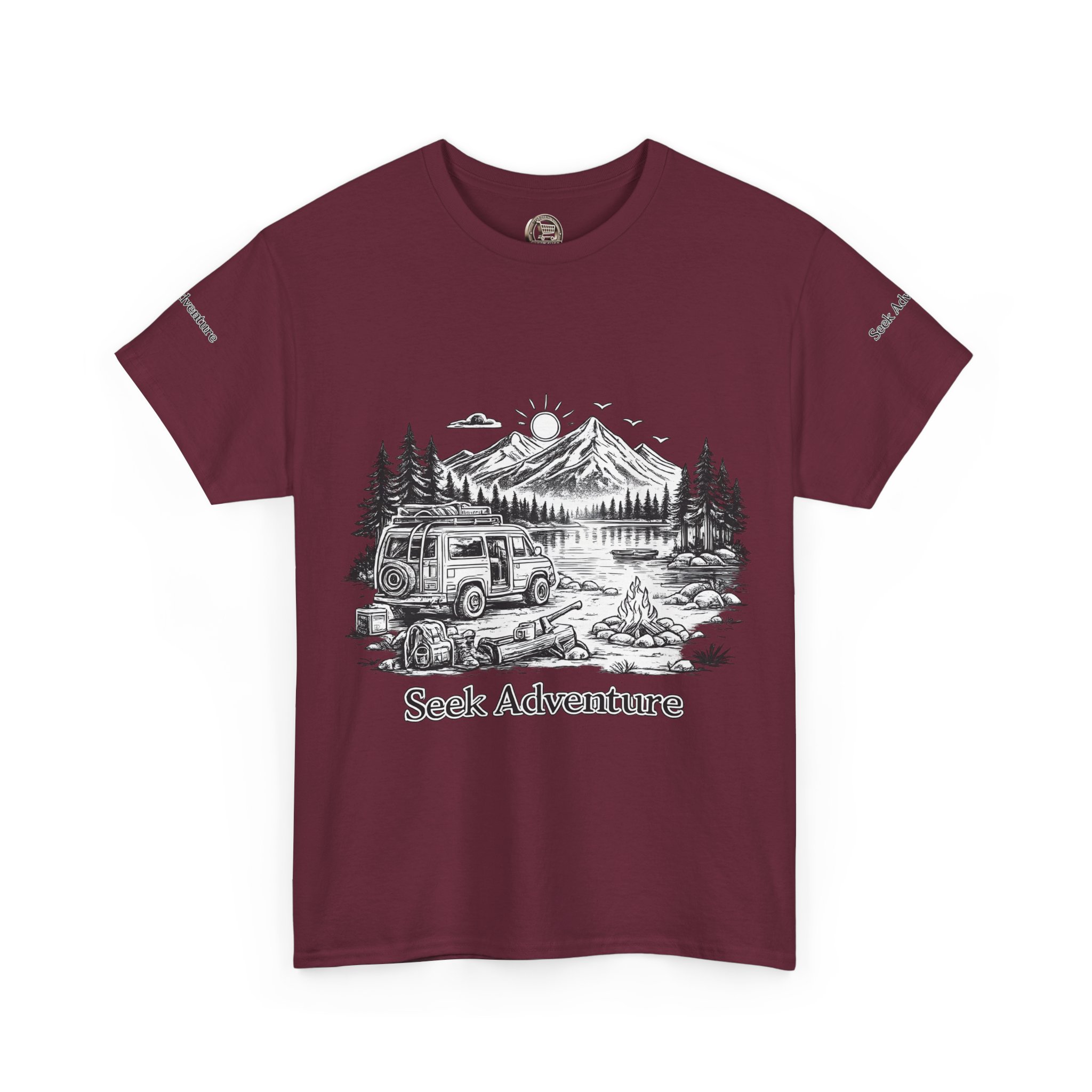 1567196088389895373_2048.jpeg Unisex Heavy Cotton Tee — "Seek Adventure" Design Minimal-Line