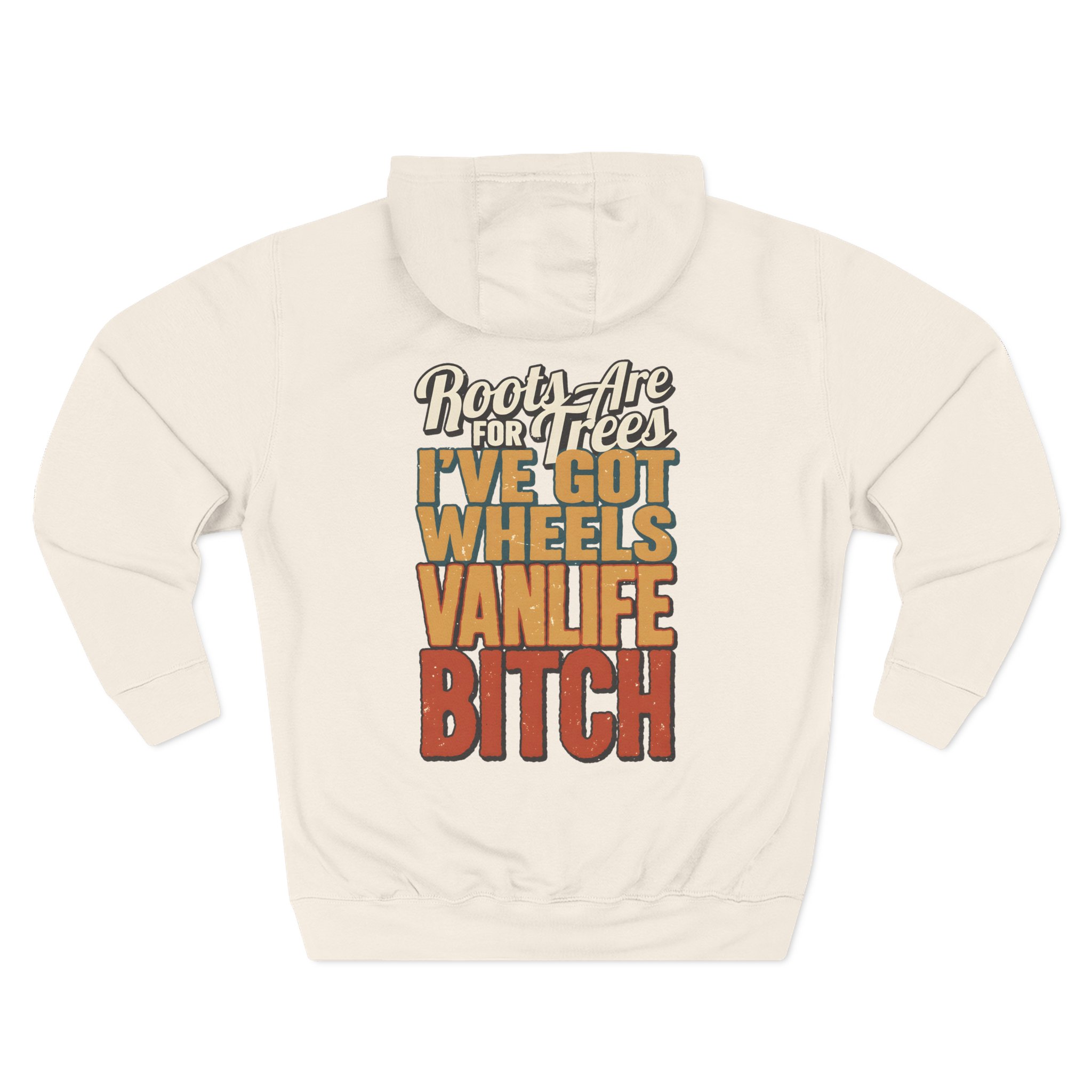 Three-Panel Fleece Hoodie - "Roots Are For Trees" Design F**K-Line