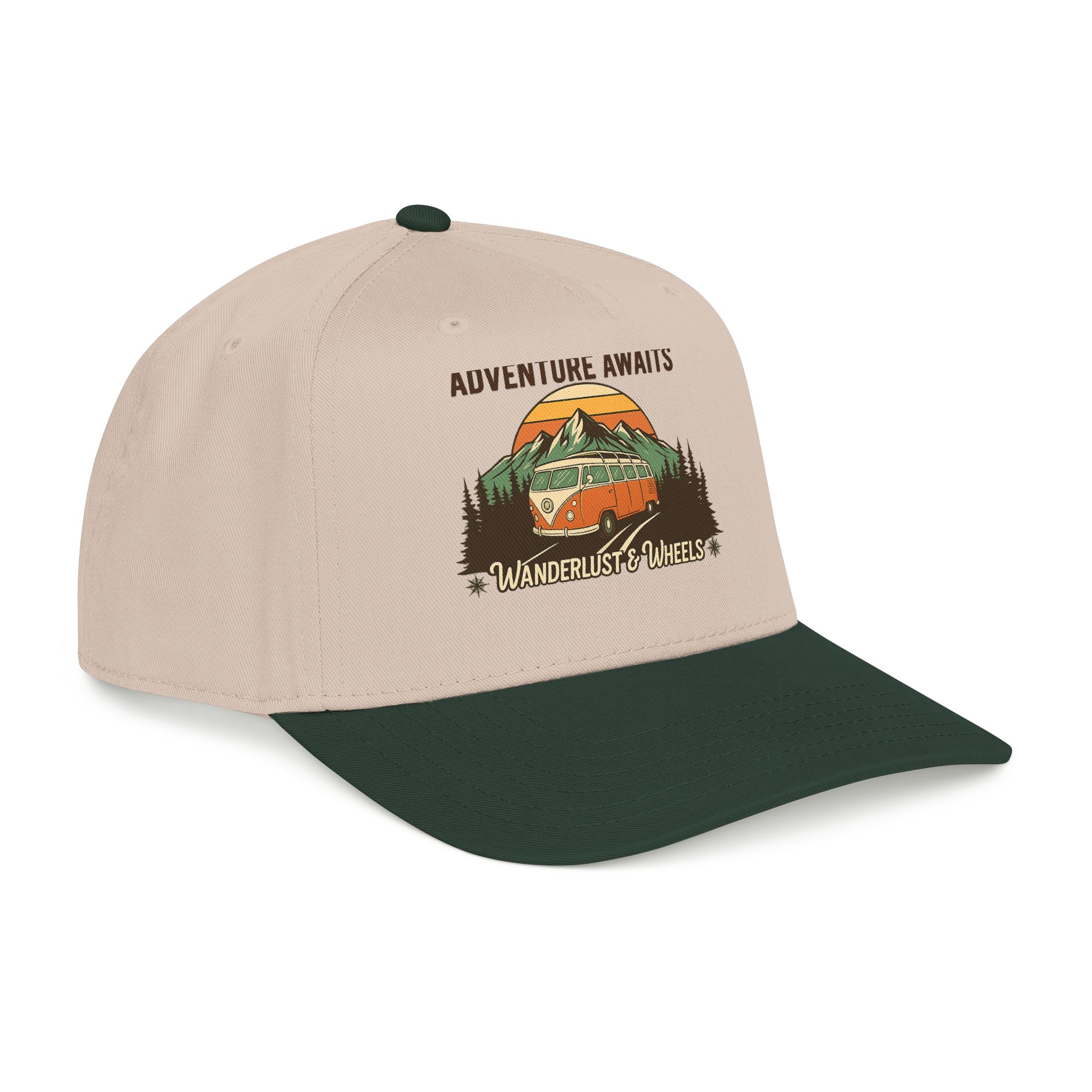 Baseball Cap - "Home Is Where You Adventure Awaits" Mid Profile Baseball Cap