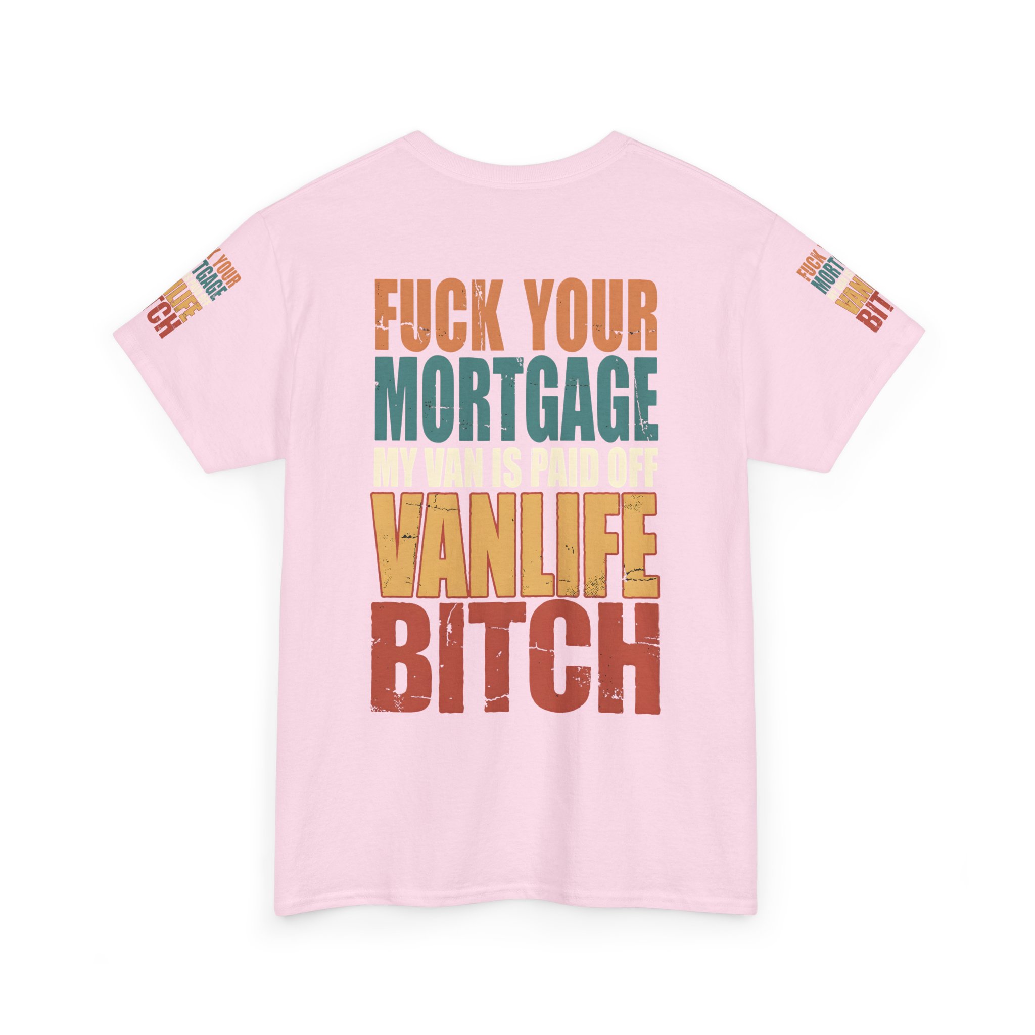 Unisex Heavy Cotton Tee — "Fuck Your Mortgage" Design F**K-Line