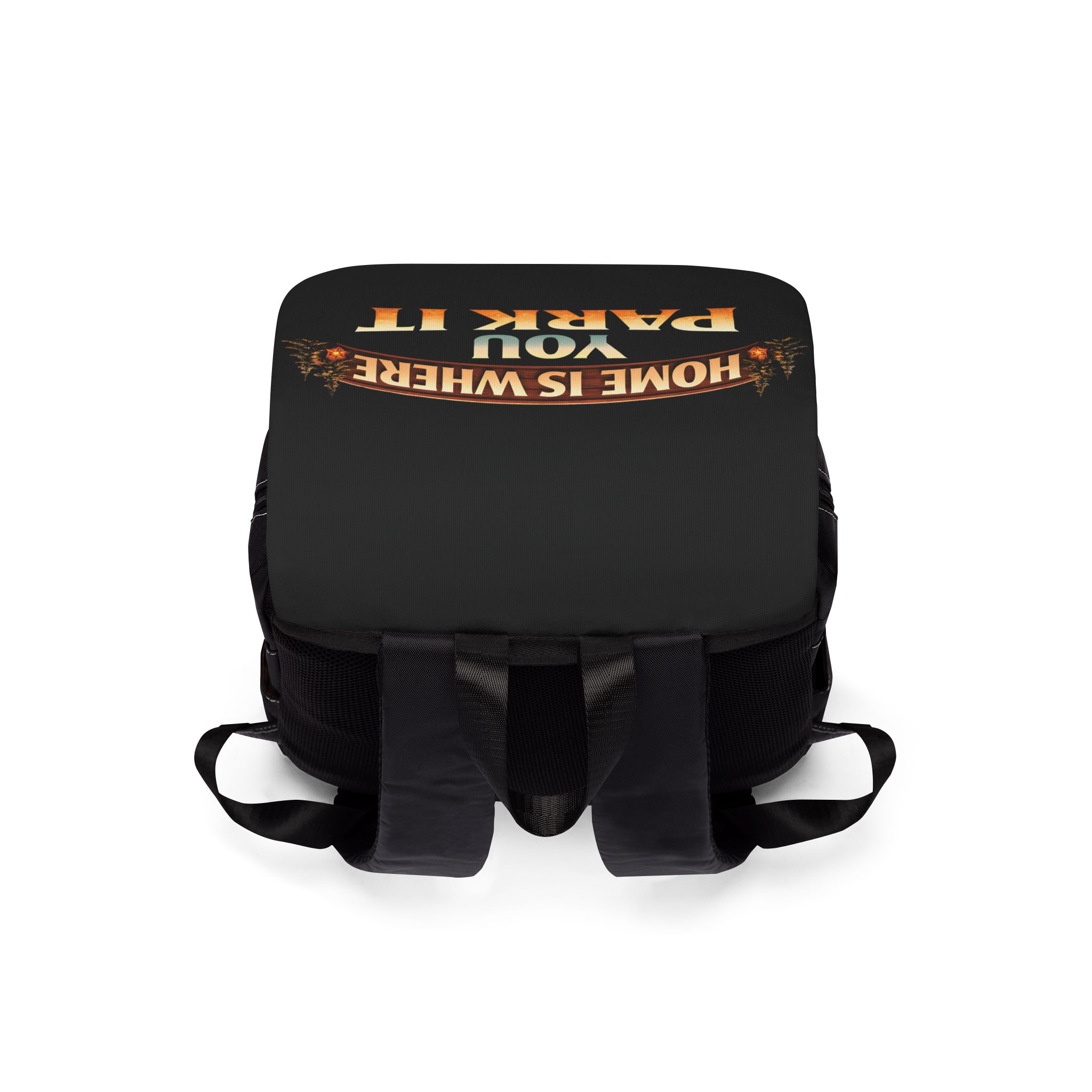 15697254979618270212_2048.jpeg Unisex Casual Shoulder Backpack—"Home Is Where You Park It" Design Scenic-Line(Campervan)
