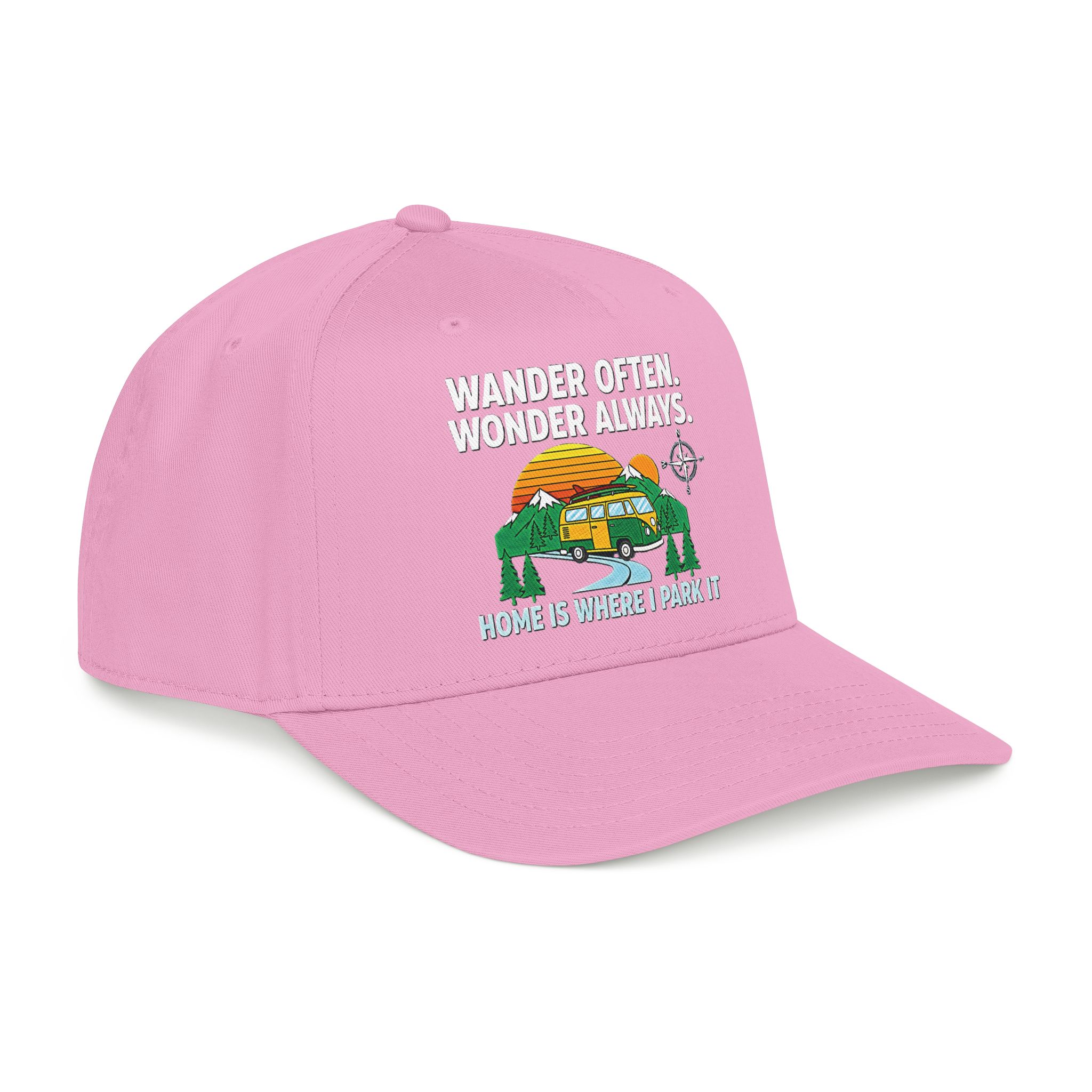 Baseball Cap — "Fueled by Exploration" Adventure Is My Compass Camper Hat