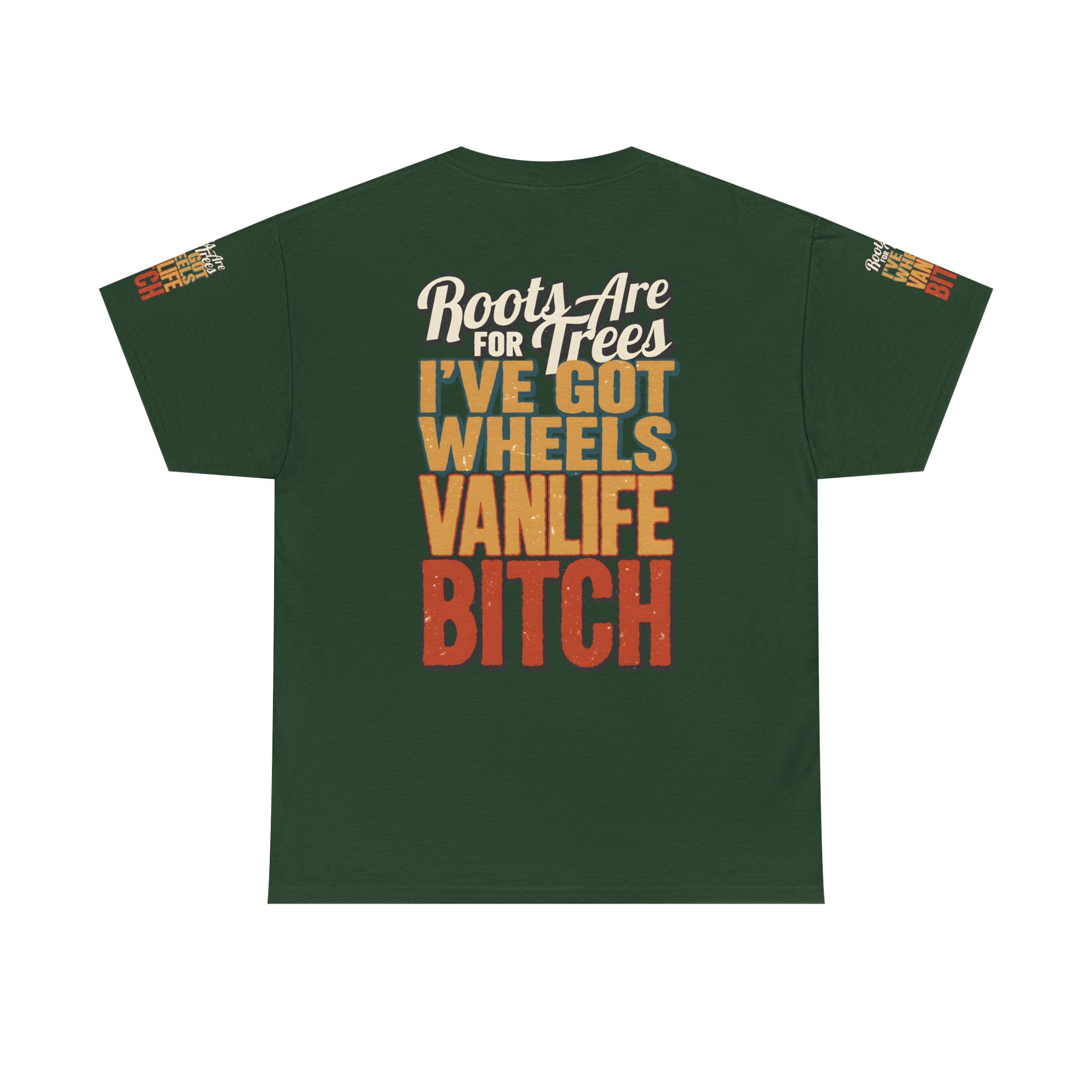 Unisex Heavy Cotton Tee — "Roots Are For Trees" Design F**K-Line
