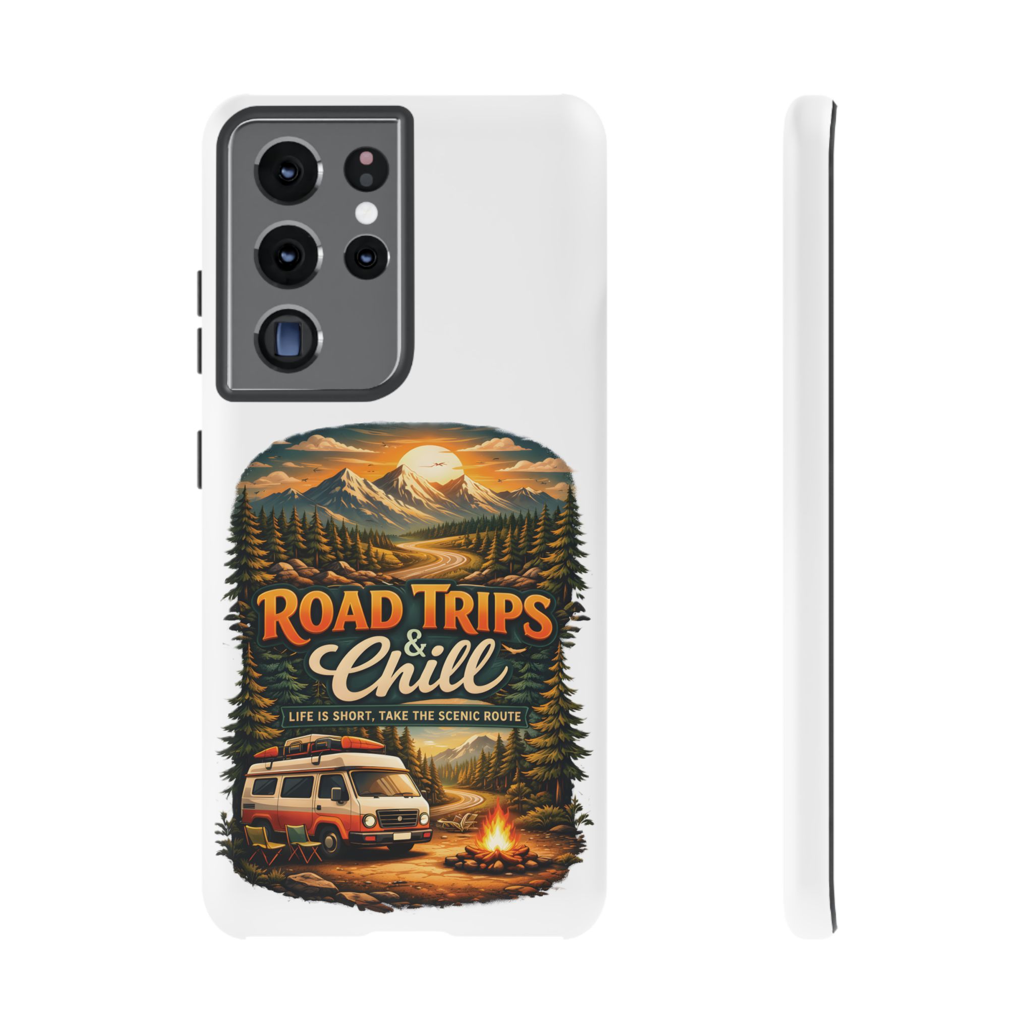 Phone Case — "Road Trips and Chill" (Design Scenic-Line)