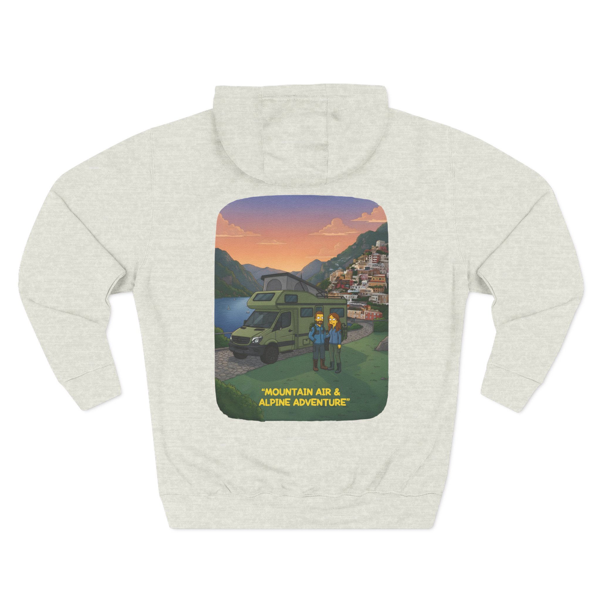 15739866128141728881_2048.jpeg Three-Panel Fleece Hoodie - "Mountain Air And Alpine Adventure"" Design Sitcom-Line