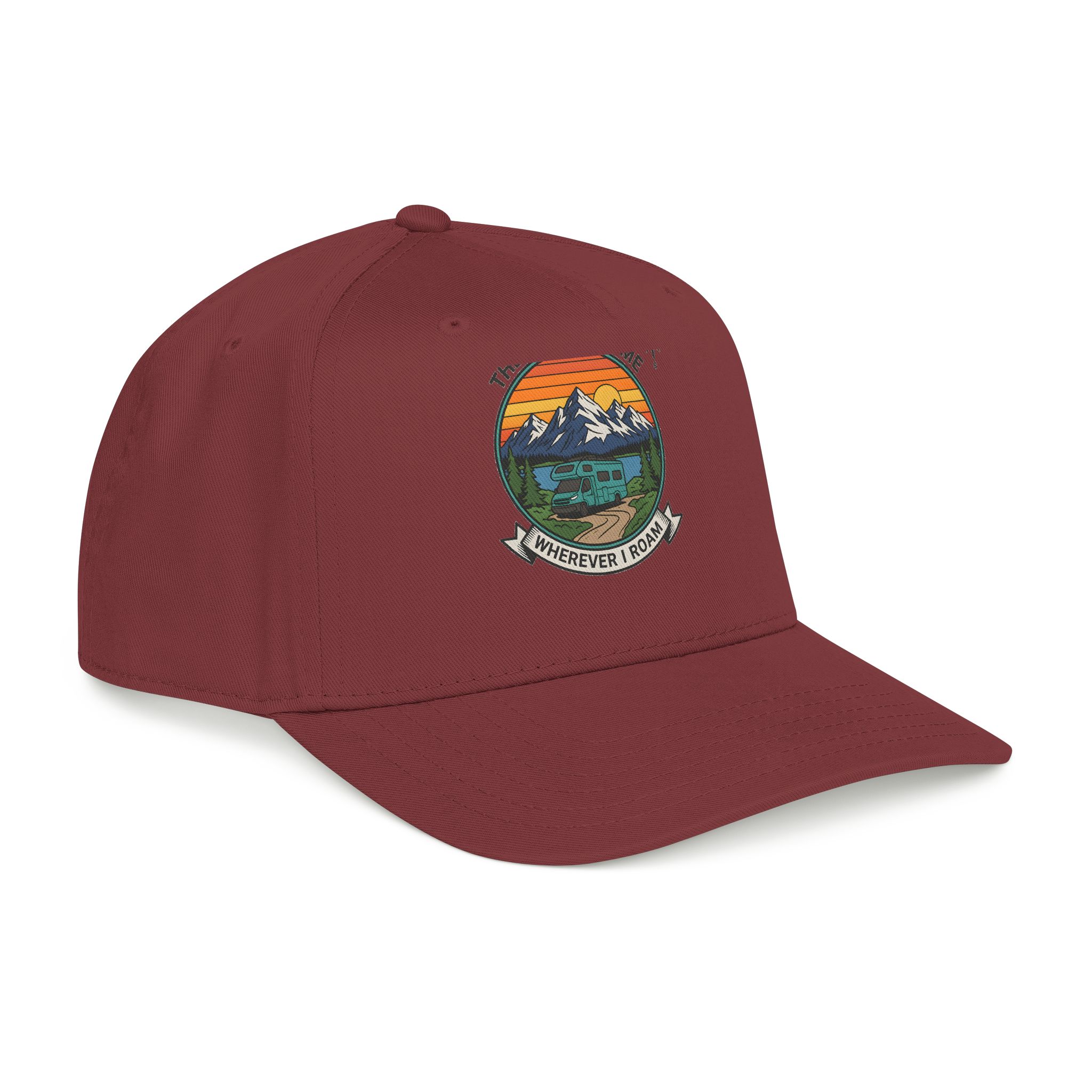Baseball Cap — "The Road Is Home, Wherever I Roam"