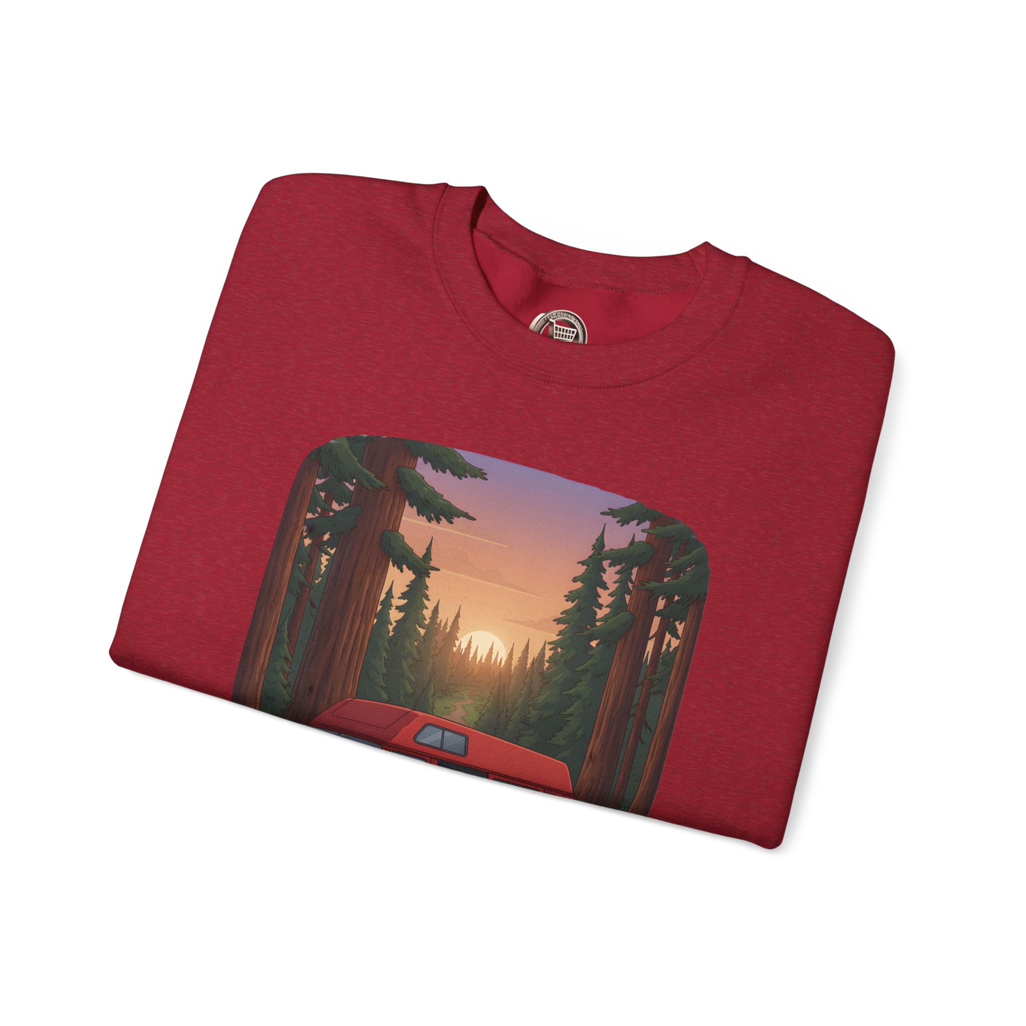 15743878291144265639_2048.jpeg Unisex Heavy Blend™ Crewneck Sweatshirt — "Forest Air Free Spirit Full Tank" Design Sitcom-Line