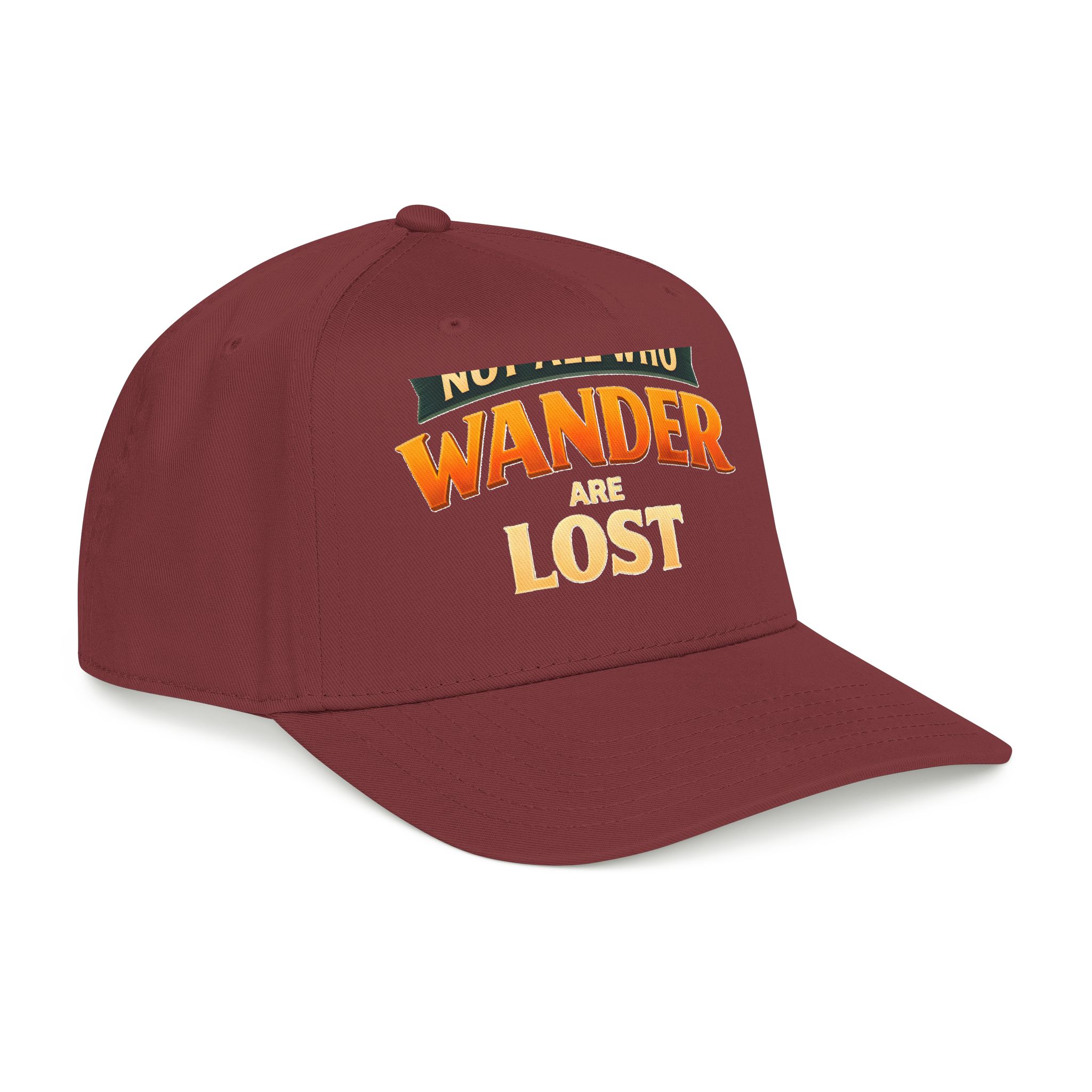 Baseball Cap - "Not All Who Wander Are Lost" Design Scenic-Line
