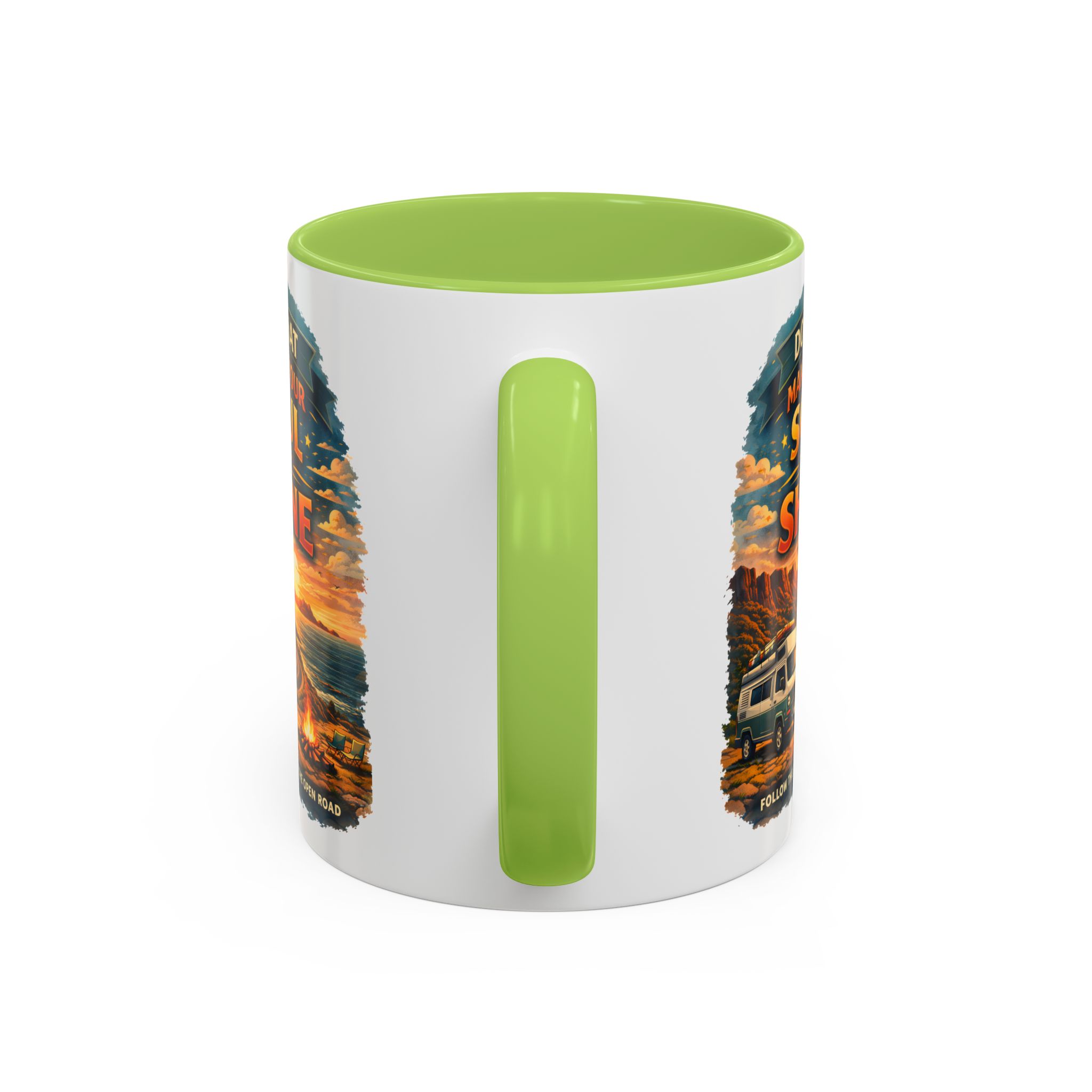 Accent Coffee Mug (11, 15oz) — "Do What Makes Your Soul Shine" Design Scenic-Line