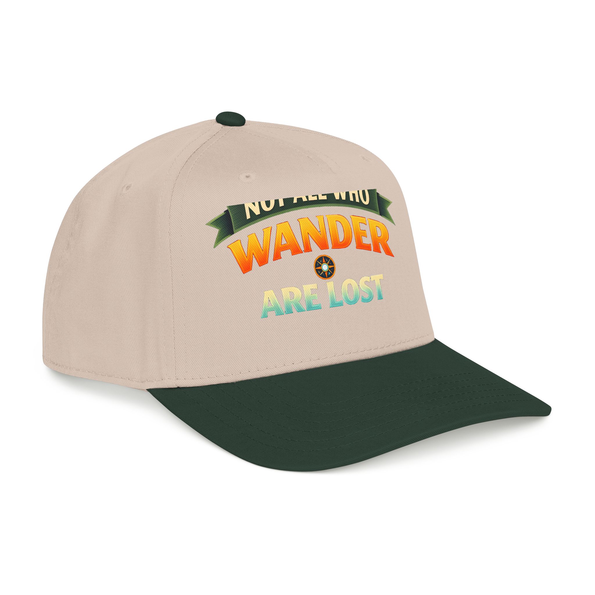 Baseball Cap - "Not All Who Wander Are Lost" Design Scenic-Line