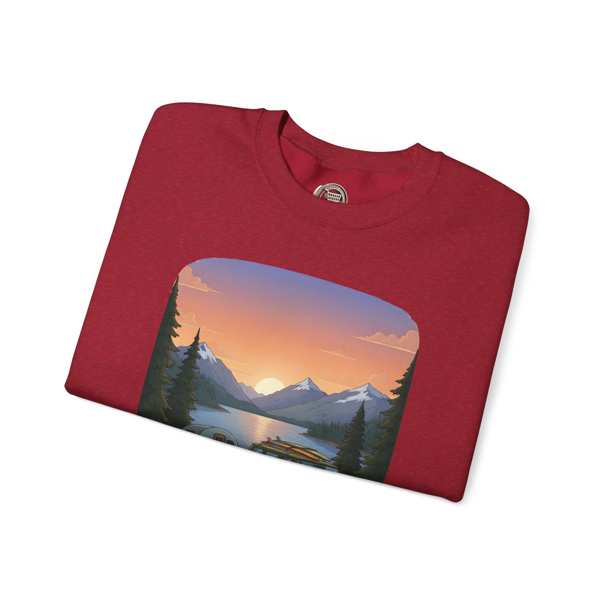 Unisex Heavy Blend™ Crewneck Sweatshirt — "Take The Scenic Route" Design Sitcom-Line