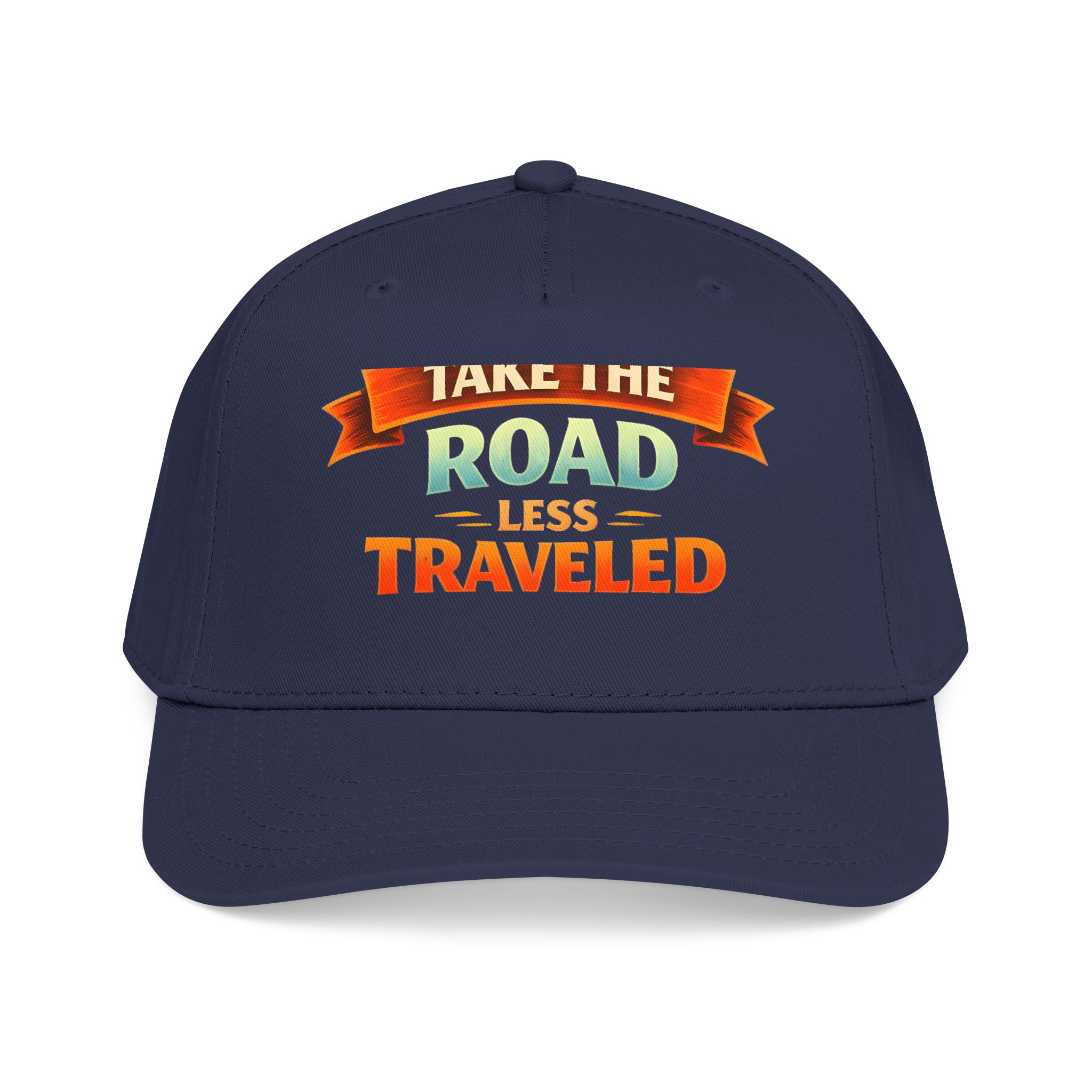 Baseball Cap - "Take The Road Less Traveled" Design Scenic-Line