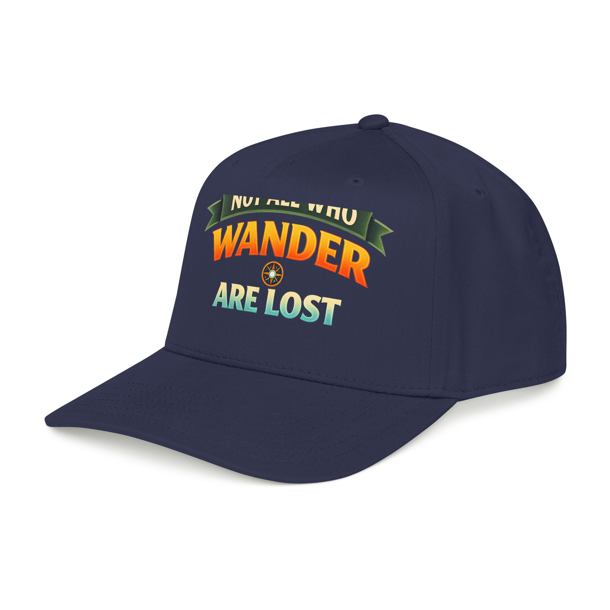 Baseball Cap - "Not All Who Wander Are Lost" Design Scenic-Line